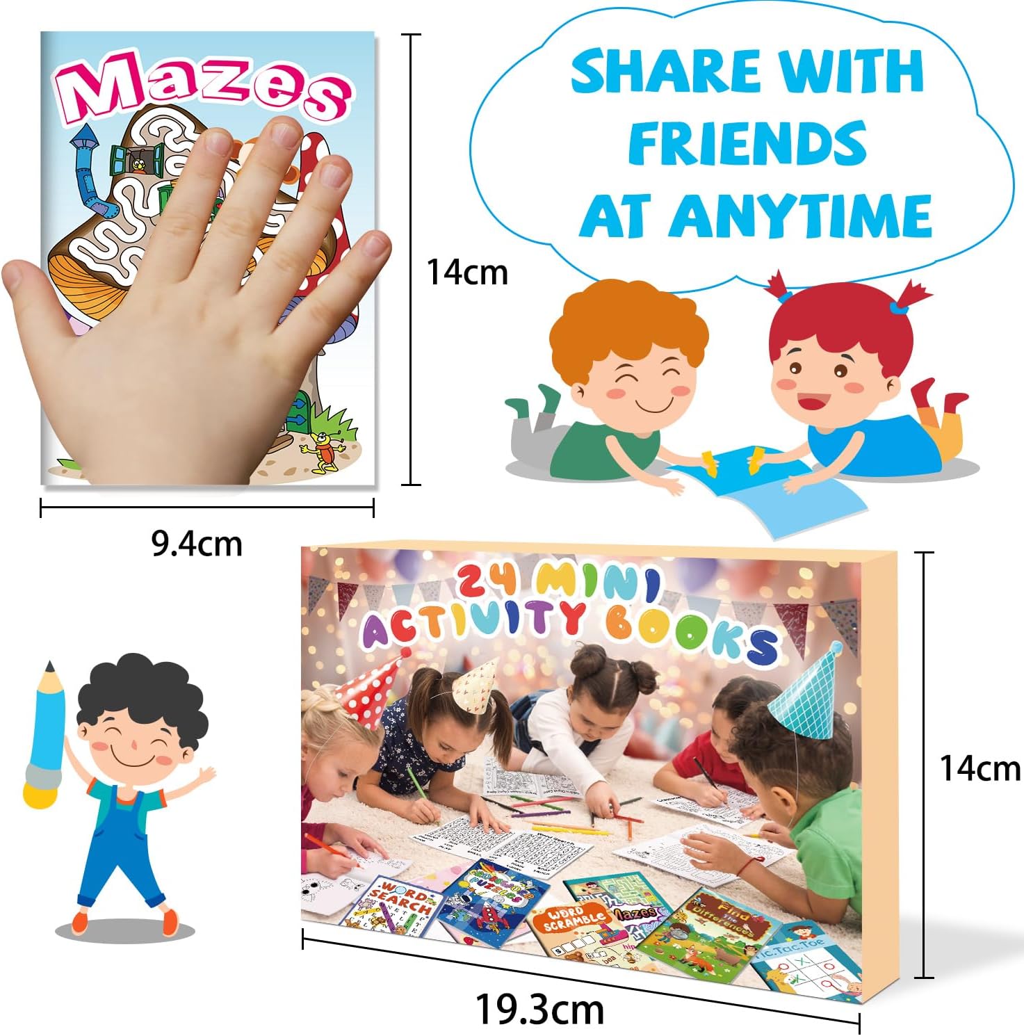 Thumbnail 1 de Kalysky 24 Pack Activity Book – Mini Activity Books for Kids (Ages 4–12)