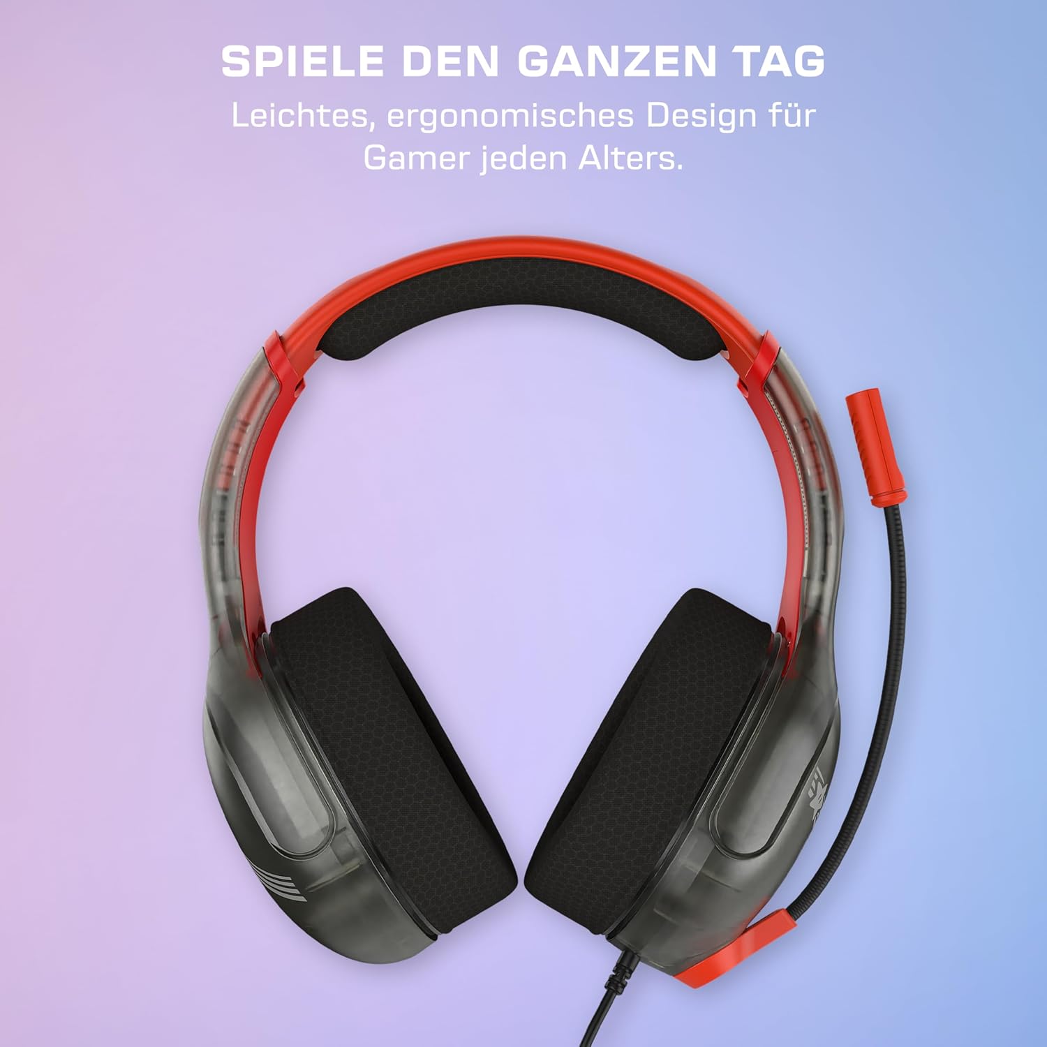 Detalle 2 de Airlite Fit Kabelgebundenes Gaming-Headset – Offiziell lizenziert für Nintendo Switch, leicht und robust