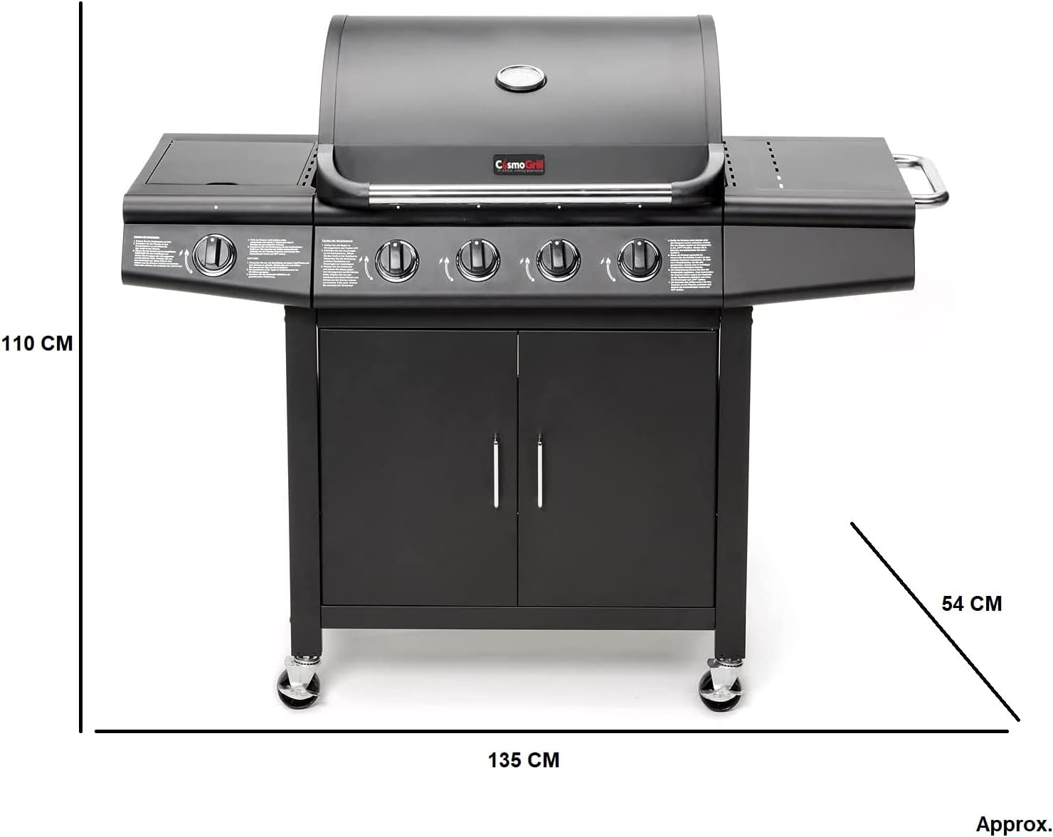 Thumbnail 6 de CosmoGrill Pro Deluxe 5 gas BBQ