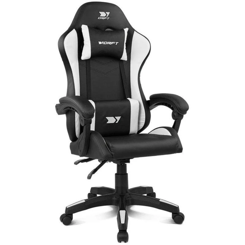 Thumbnail 3 de Silla Drift DR35 Gaming Negra/Blanca con respaldo reclinable y cojines lumbares y cervical