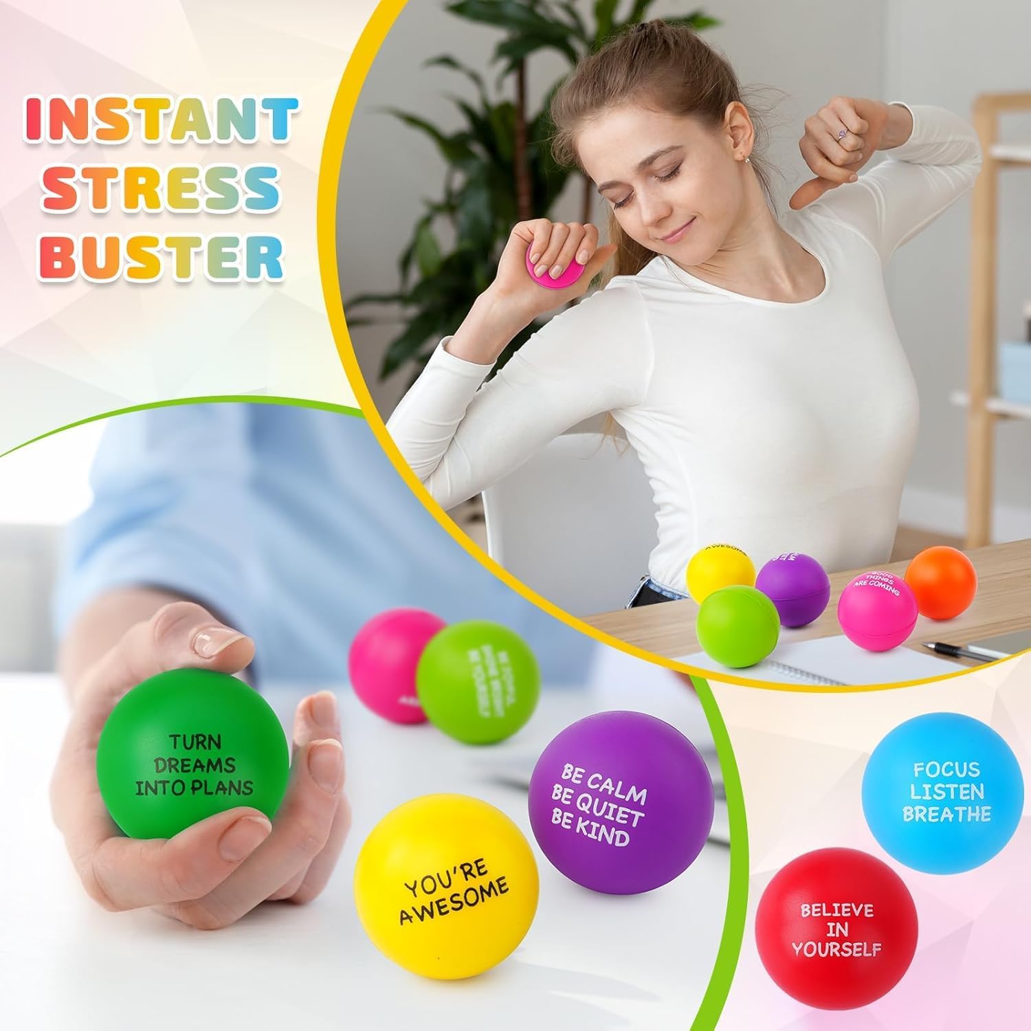Thumbnail 4 de SHQDD Stress Balls 100ct