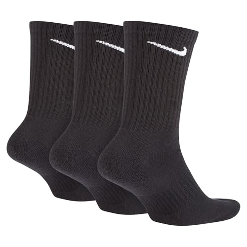 Thumbnail 2 de Nike Everyday Cush Crew 3Pr Calze da uomo, Nero, L – comfort quotidiano con gestione dell'umidità