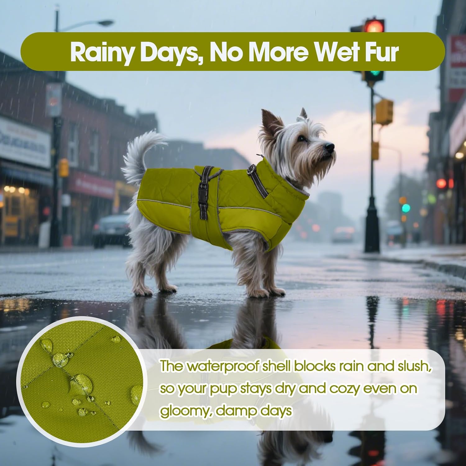 Detalle 2 de QBLEEV Waterproof Dog Jacket