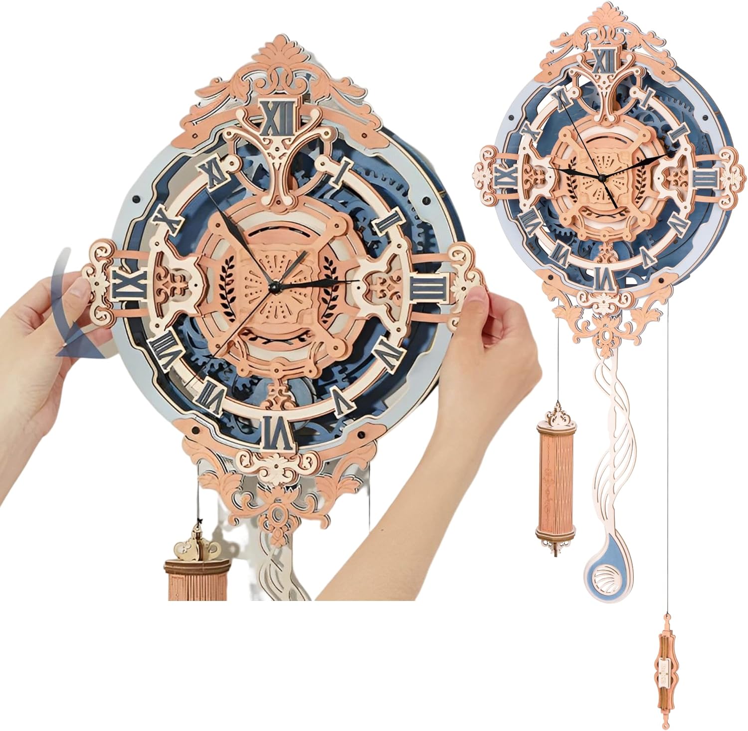 Thumbnail 6 de ROKR Owl Uhr Bausatz (LK503) – 3D-Holzpuzzle in Eulenform mit funktionierender Uhr