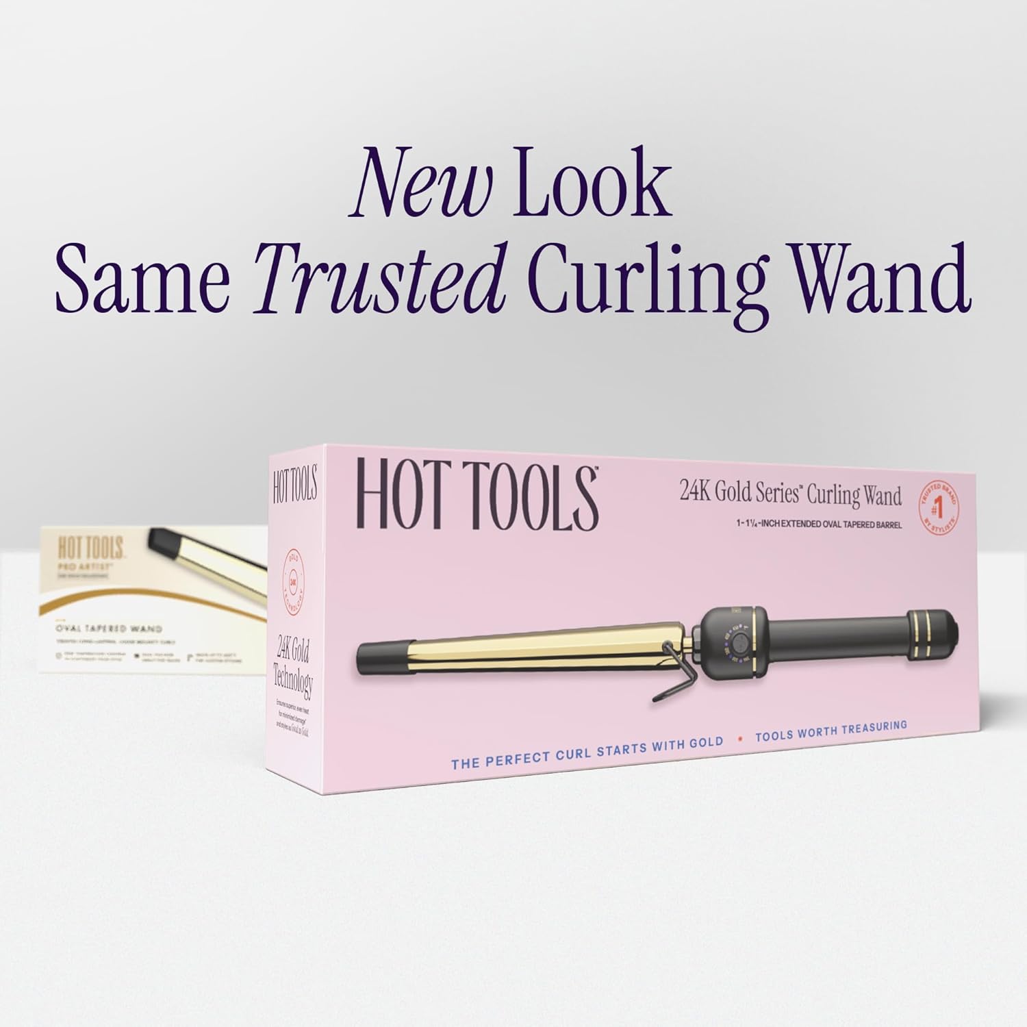 Thumbnail 6 de HOT Tools 24K Gold Extended Barrel Oval Tapered Curling Wand (No Clamp) – Easy, Natural-Looking Curls