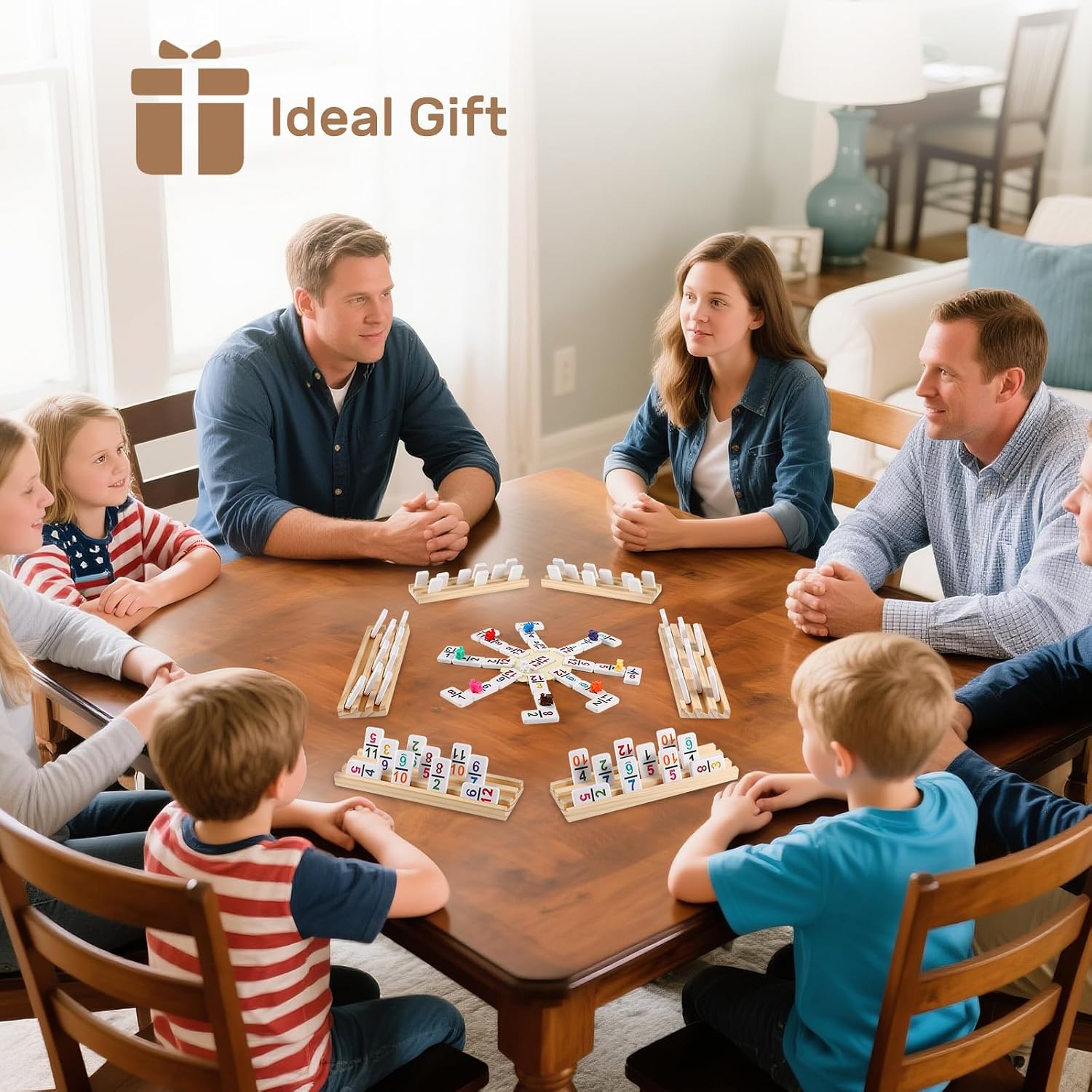 Detalle 1 de Mexican Train Dominoes Set Double 12
