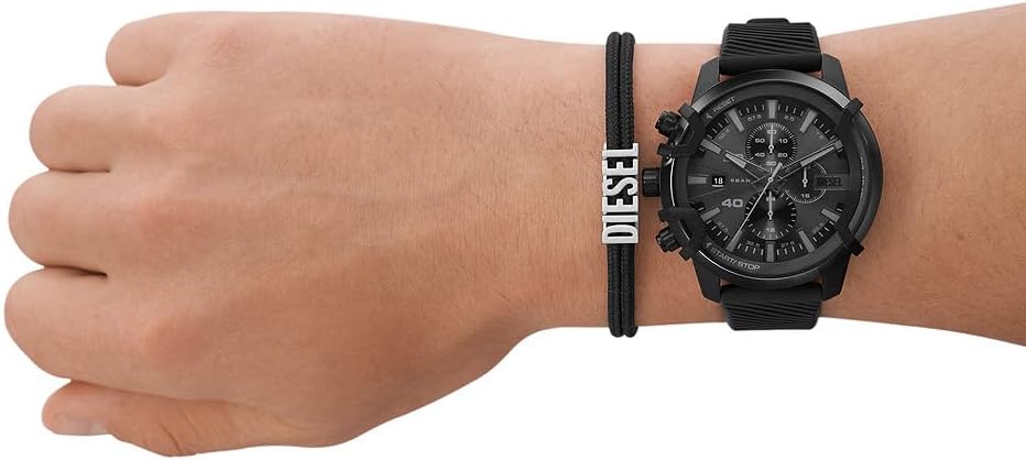 Detalle 2 de Diesel Griffed Watch pour Homme – Chronographe quartz, boîtier 48 mm