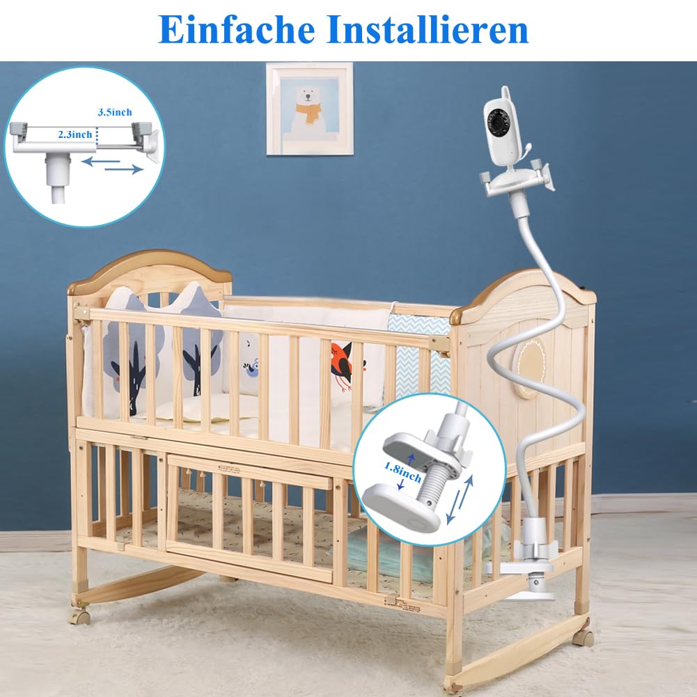 Detalle 2 de Derebir Babyphone Halterung 1/4-Gewinde