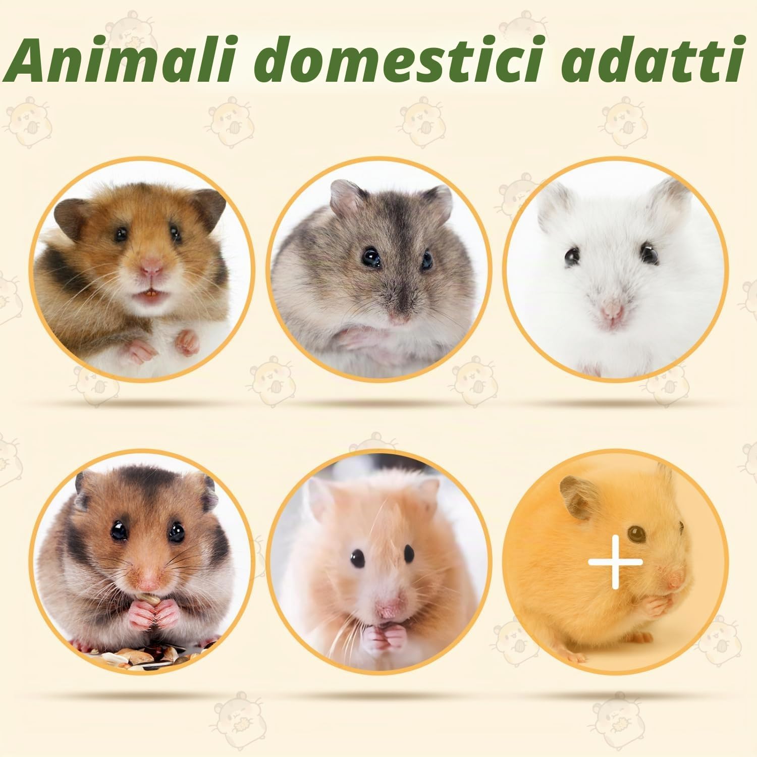 Detalle 2 de Nobleza Mangime per Criceti e Gerbilli 500 g, alimento completo in sacchetto con cereali e fibre