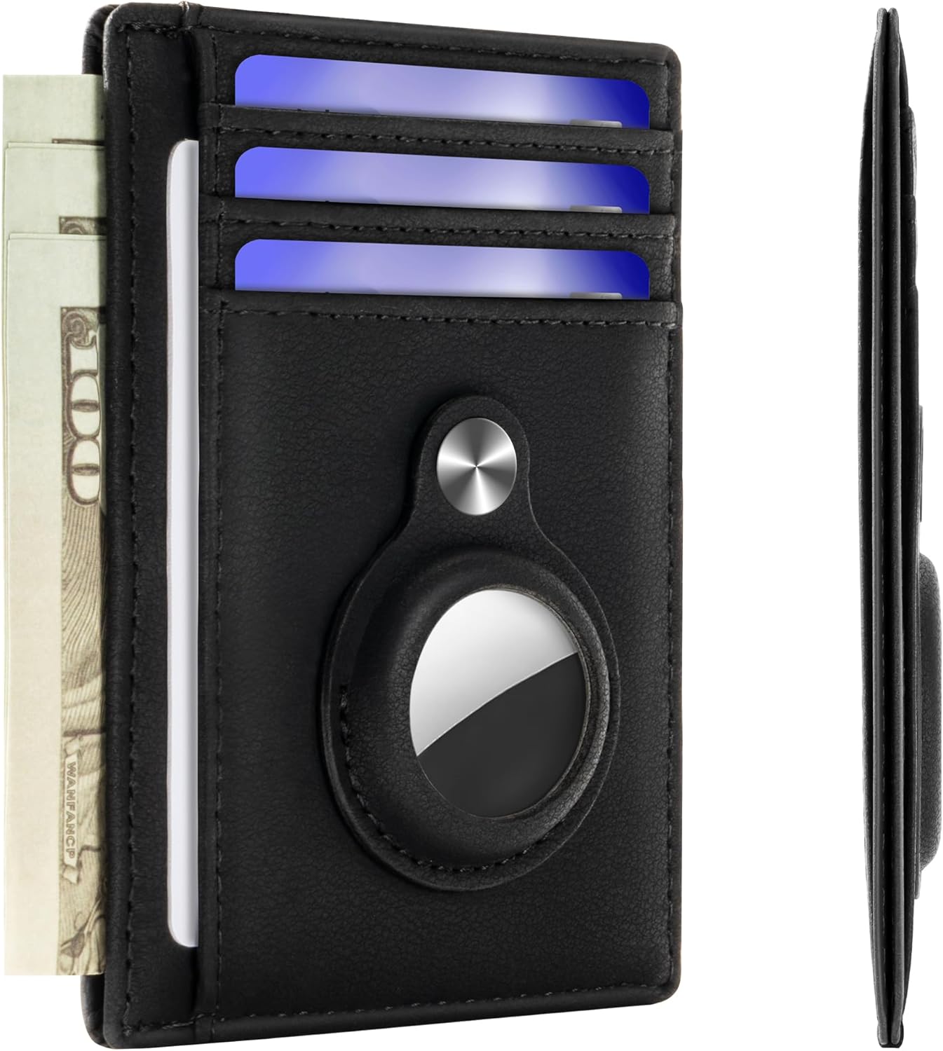 Detalle 2 de Hawanik Slim Minimalist AirTag Wallet with RFID