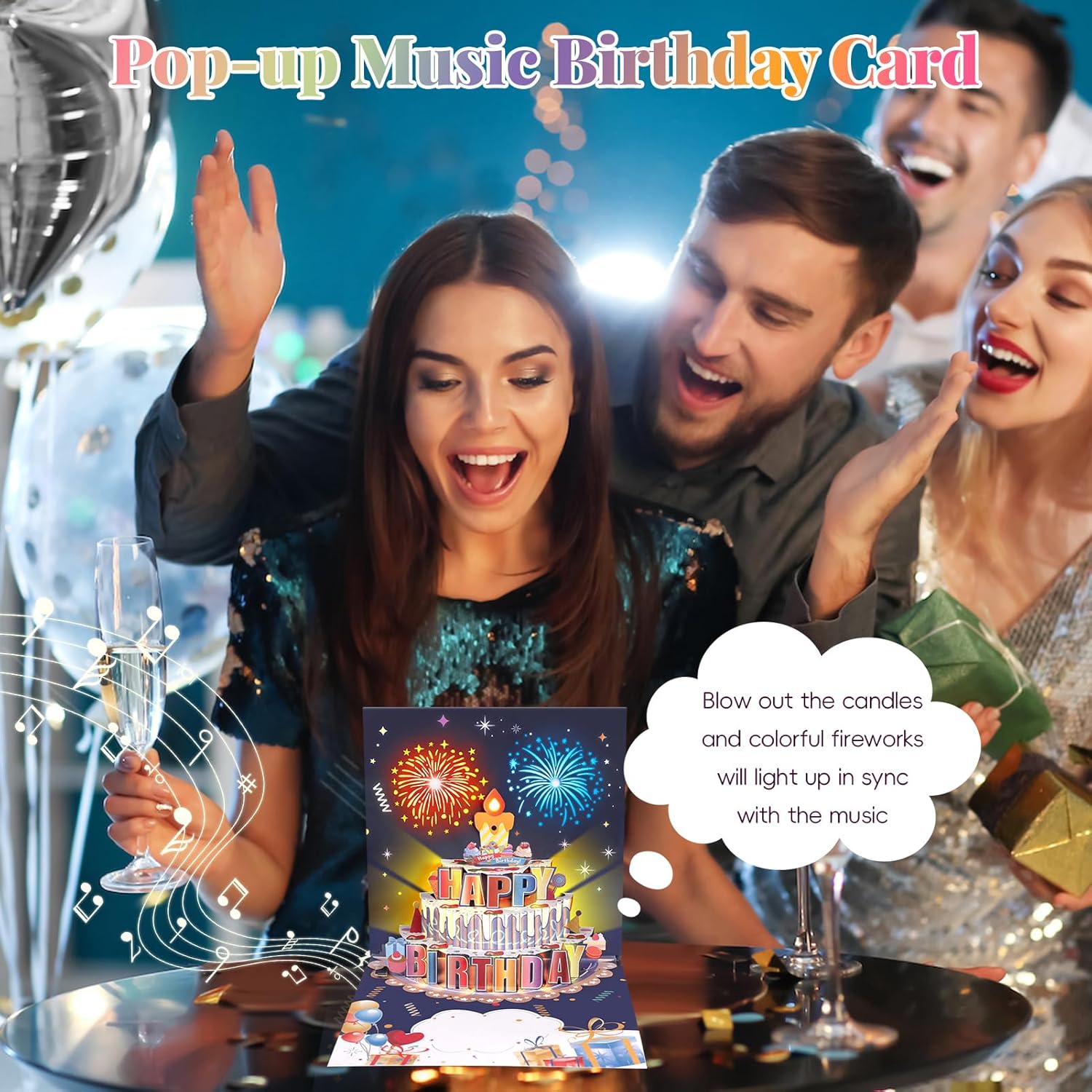 Thumbnail 5 de GlasFlength Tarjeta 3D cumpleaños