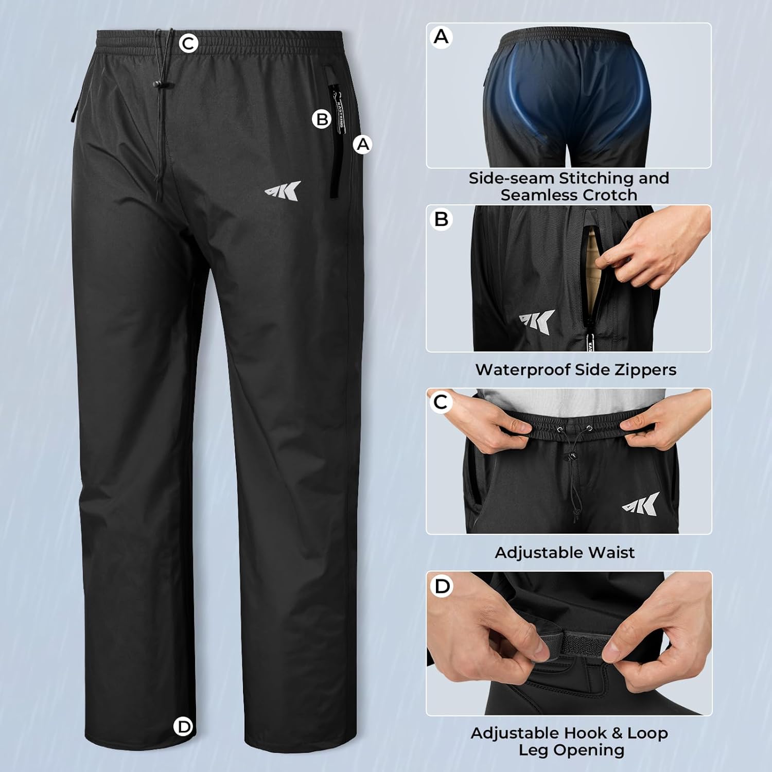 Detalle de KastKing HydroSense Essential Rain Suit
