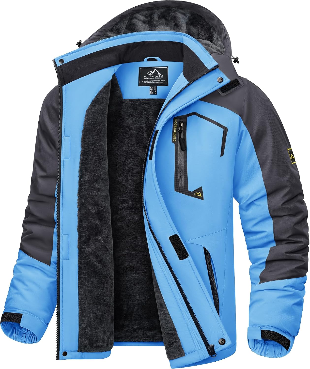 Thumbnail 6 de KEFITEVD Men's Waterproof Fleece Jacket
