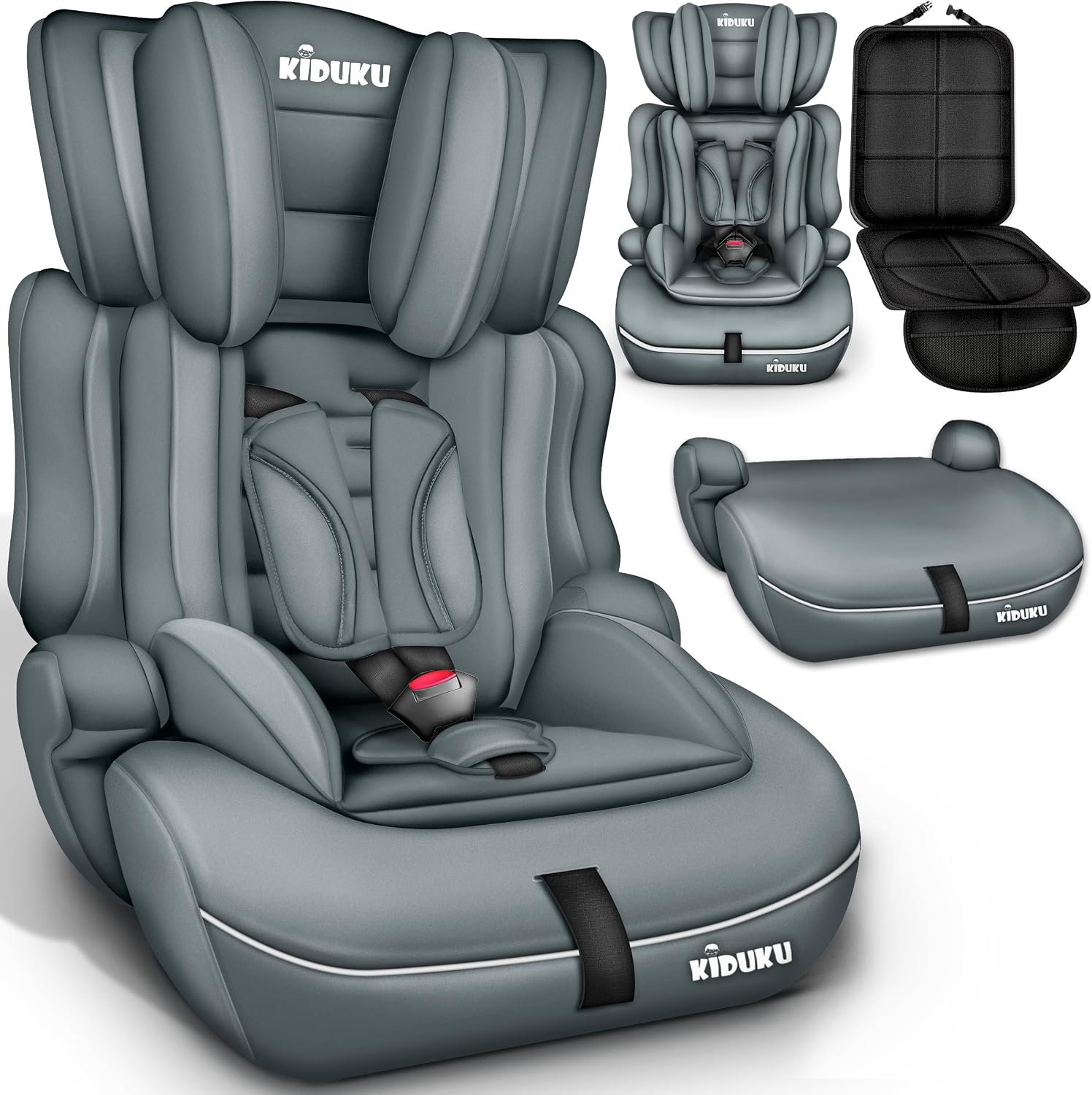 Detalle de KIDUKU Siège auto évolutif pour enfants 9–36 kg (Groupe 1/2/3) — Protection et confort