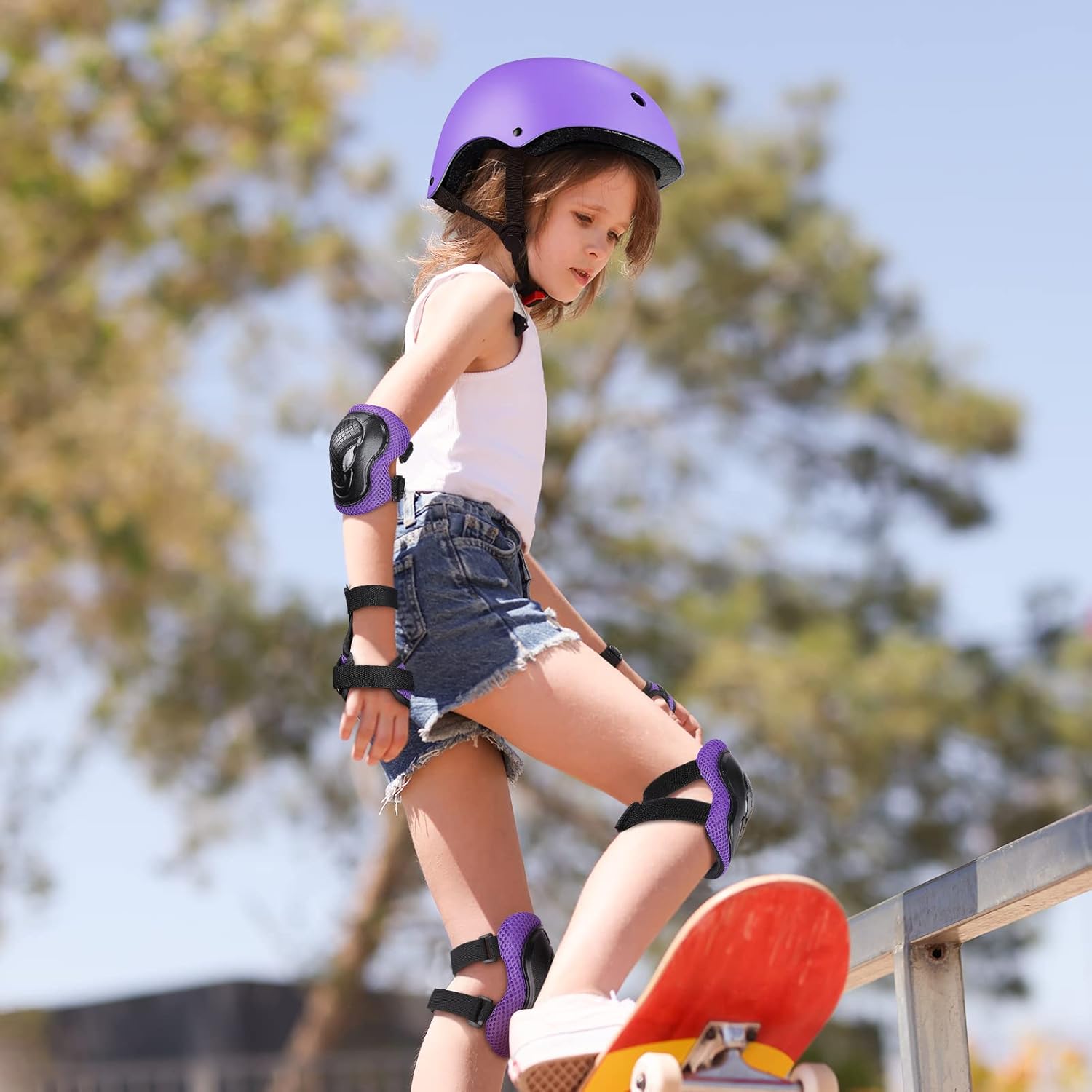Thumbnail 6 de Kit Protection Roller Enfant (casque + genouillères/coudières/poignets) 3 à 10 ans