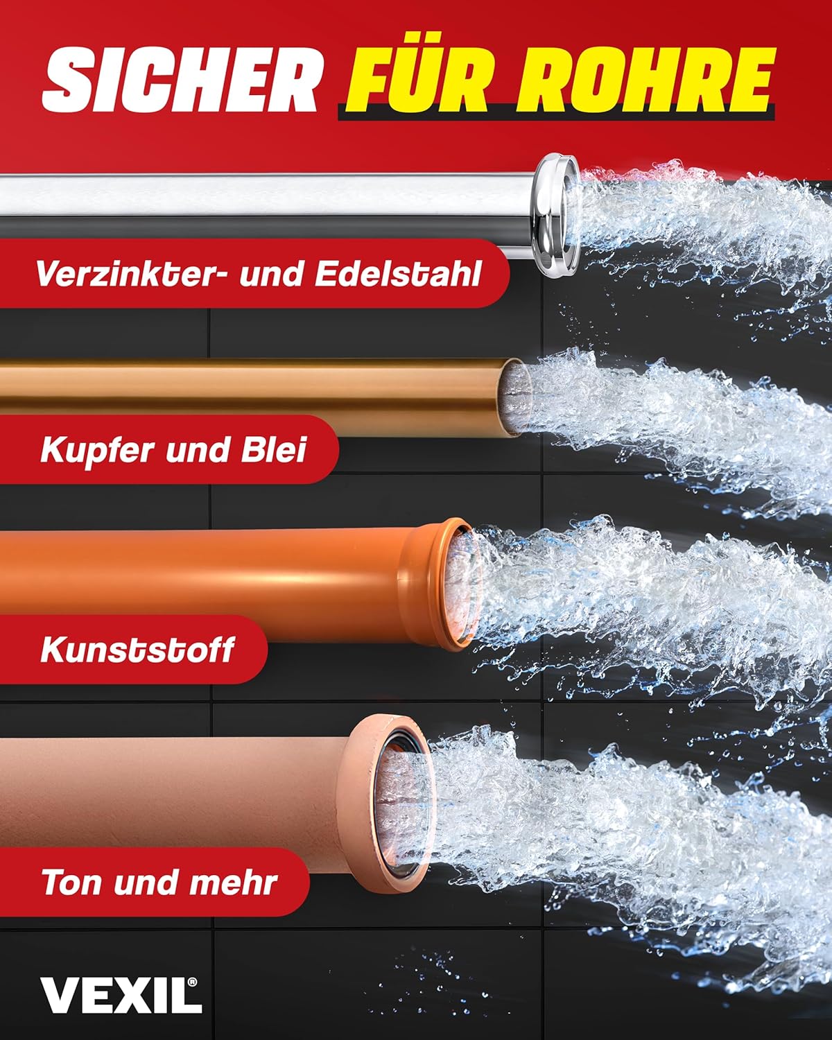 Thumbnail 4 de VEXIL Rohrreiniger Profi 1L Power Konzentrat