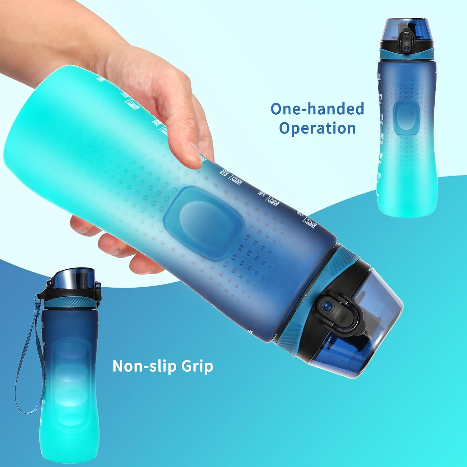 Thumbnail 3 de Binudum Trinkflasche Motivations Wasserflasche 750 ml
