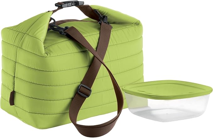 Guzzini Bolsa Térmica Grande 🍏 con Contenedor, Verde Manzana