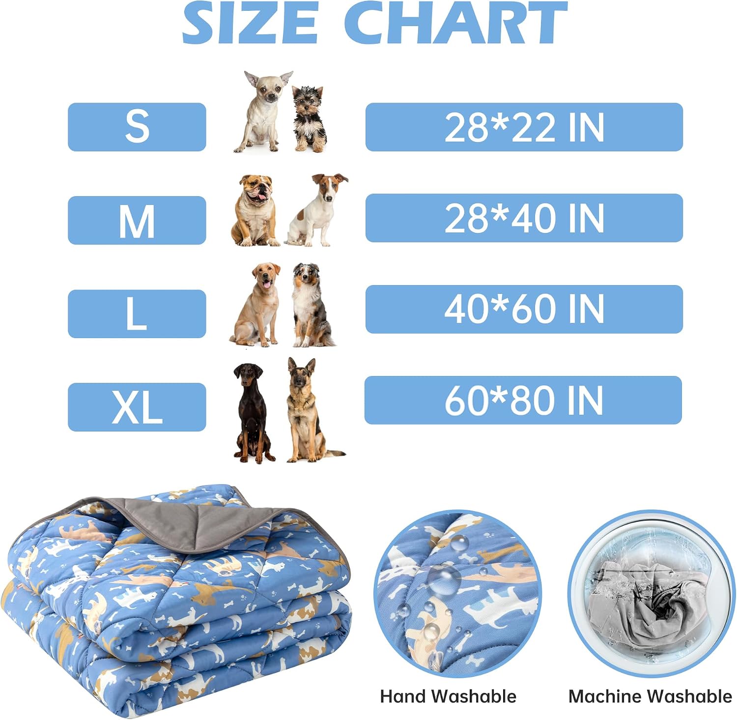 Detalle de ZINGTERRA Dog Cooling Mat, 60 x 80 Inches