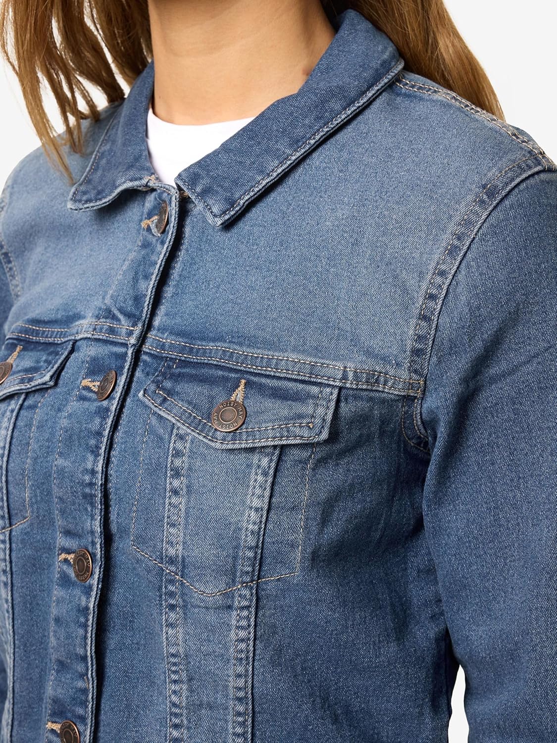Thumbnail 2 de Noisy May Debra Denim Jacket Donna – Giubbotto jeans blu
