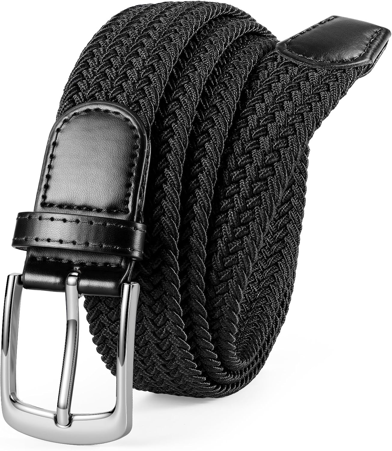 Thumbnail 6 de VONMELLI Herren Elastischer Gewebter Golfgürtel – Geflochtenes Webmuster, 31–46 Zoll, mit Alloy-Schnalle