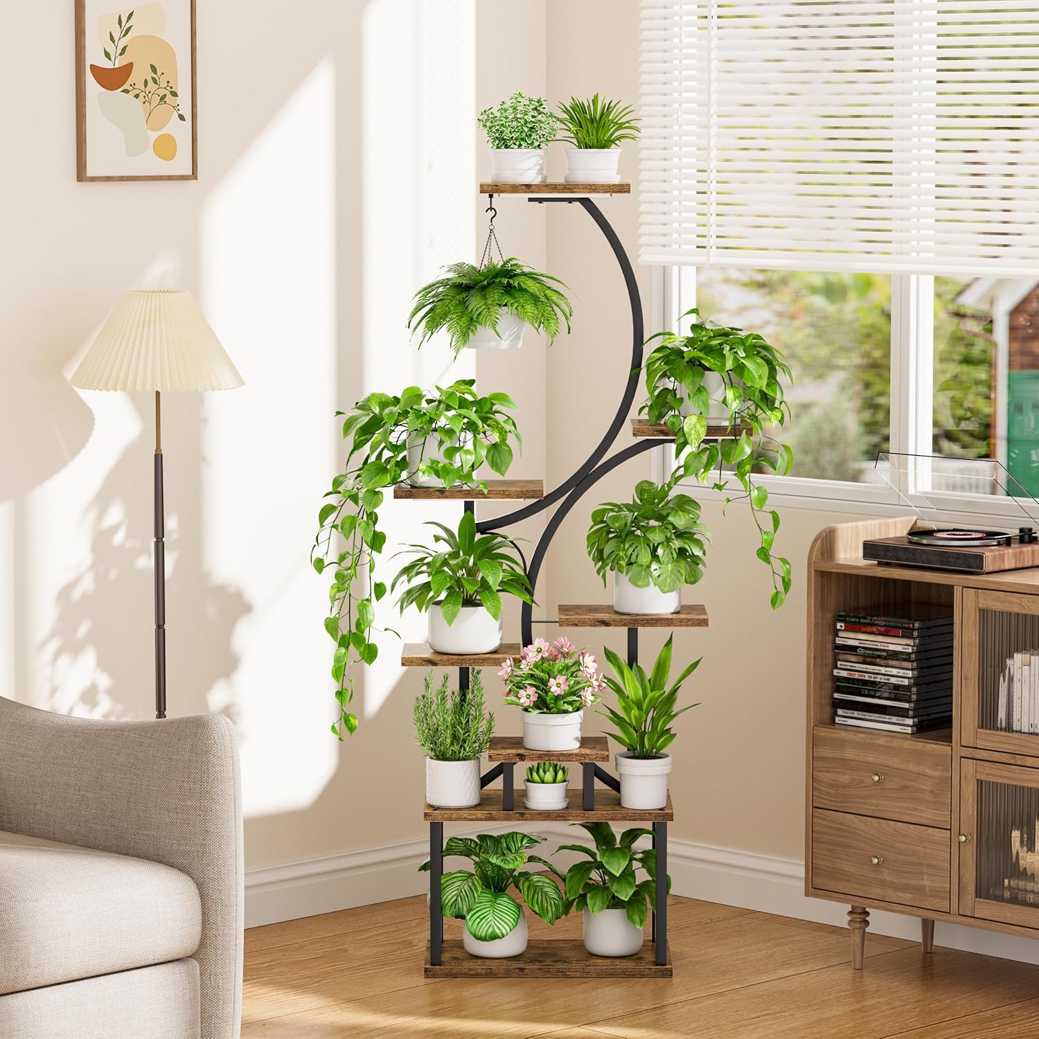 Thumbnail 3 de BACEKOLL 157cm 8‑Tier Plant Stand