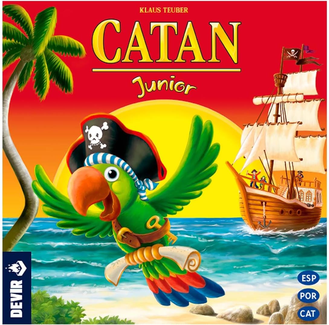 Detalle 2 de Devir Catan Junior Juego de Mesa Infantil para Familias 🏝
