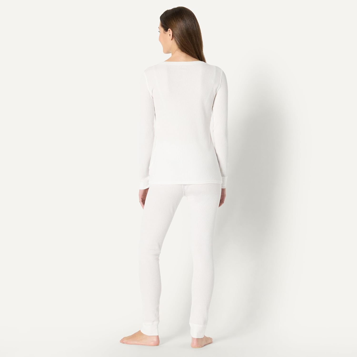 Thumbnail 2 de Amazon Essentials Damen Waffelpiqué-Pyjama-Set (Slim Fit), 2-teilig, Langarm