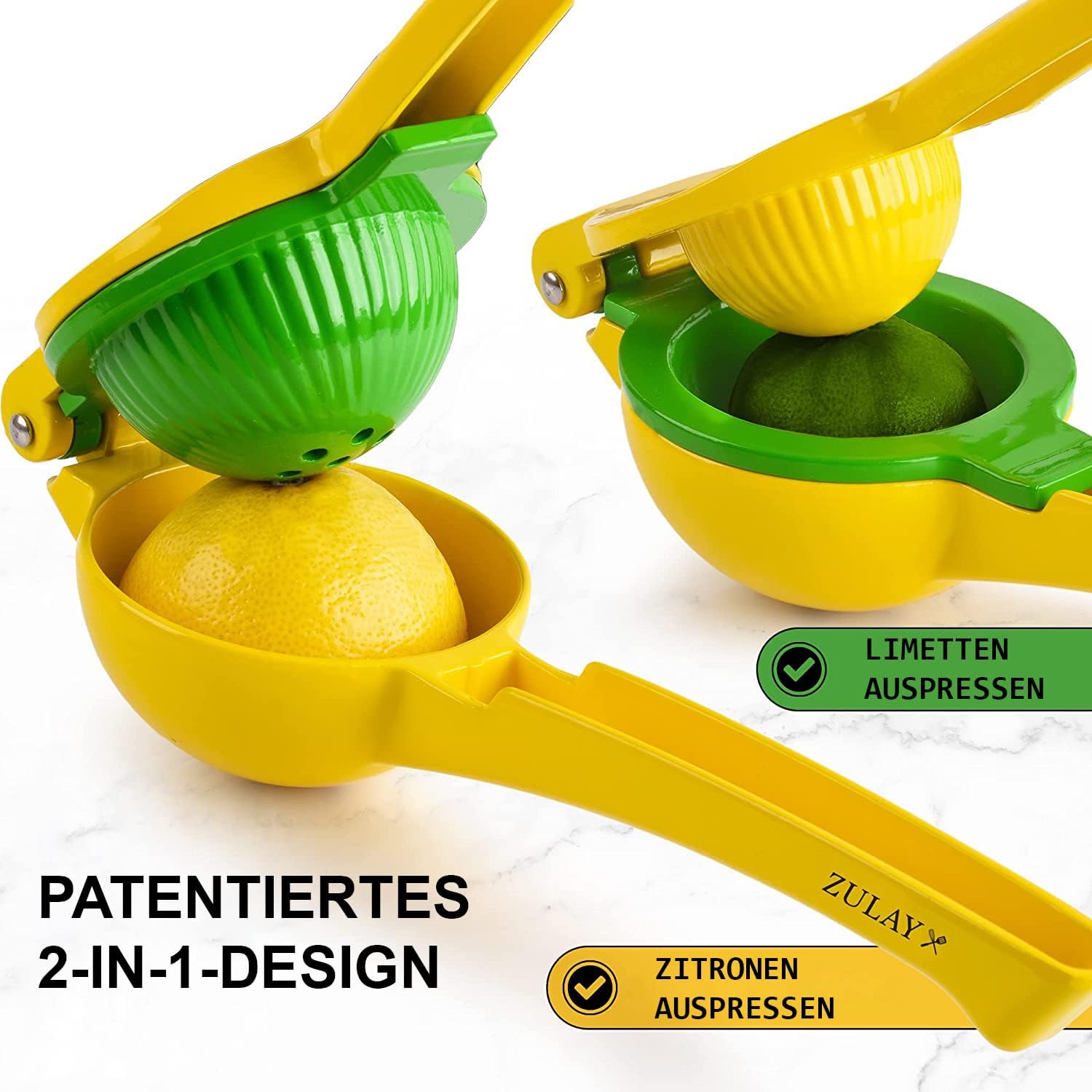 Detalle 2 de Zulay Kitchen Zitronenpresse Manuell 2‑in‑1