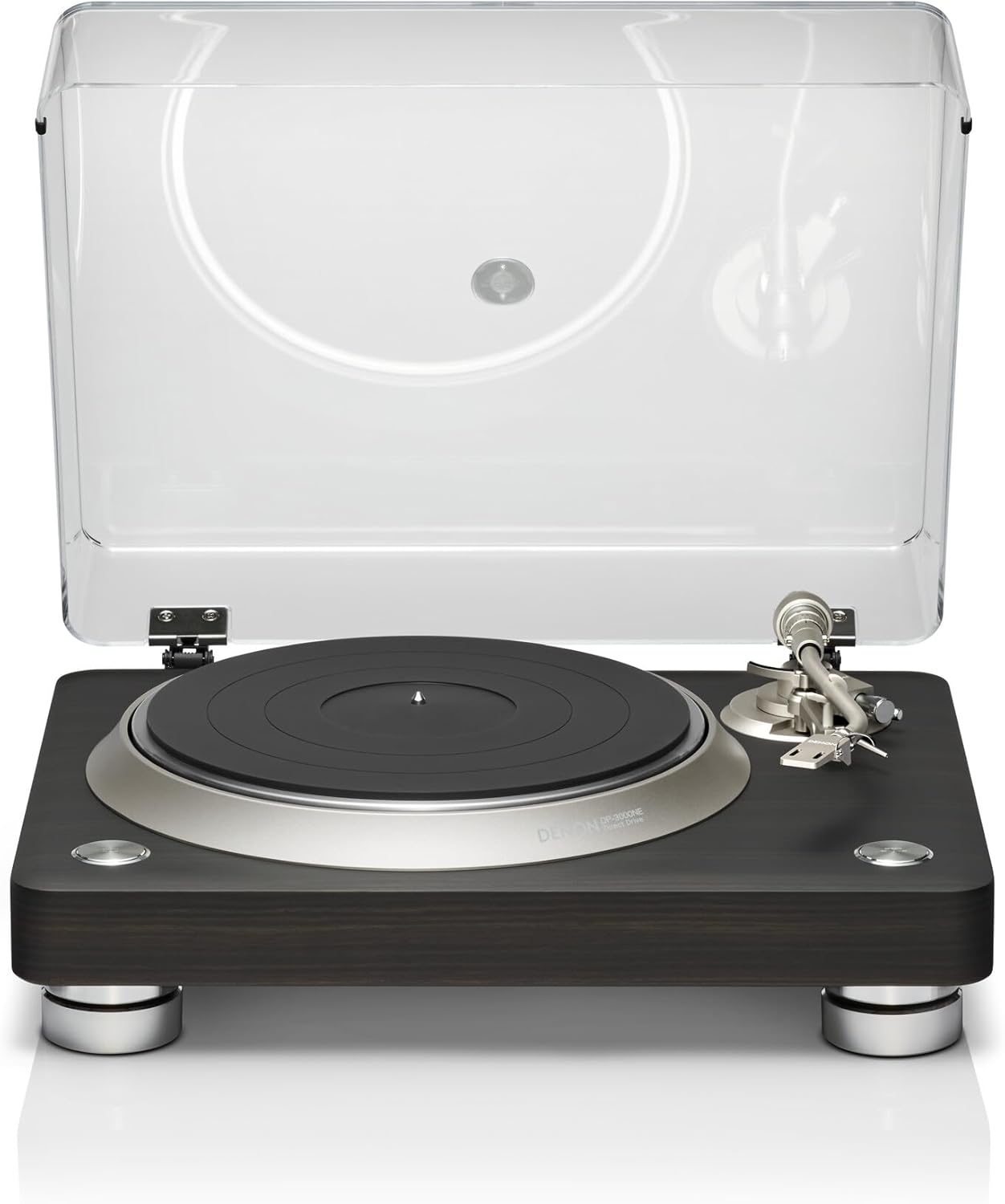 Thumbnail 1 de Denon DP-450USB Semi-Automatic Analog Vinyl Record Player Turntable with USB Output (33 1/3, 45, 78 RPM) — White