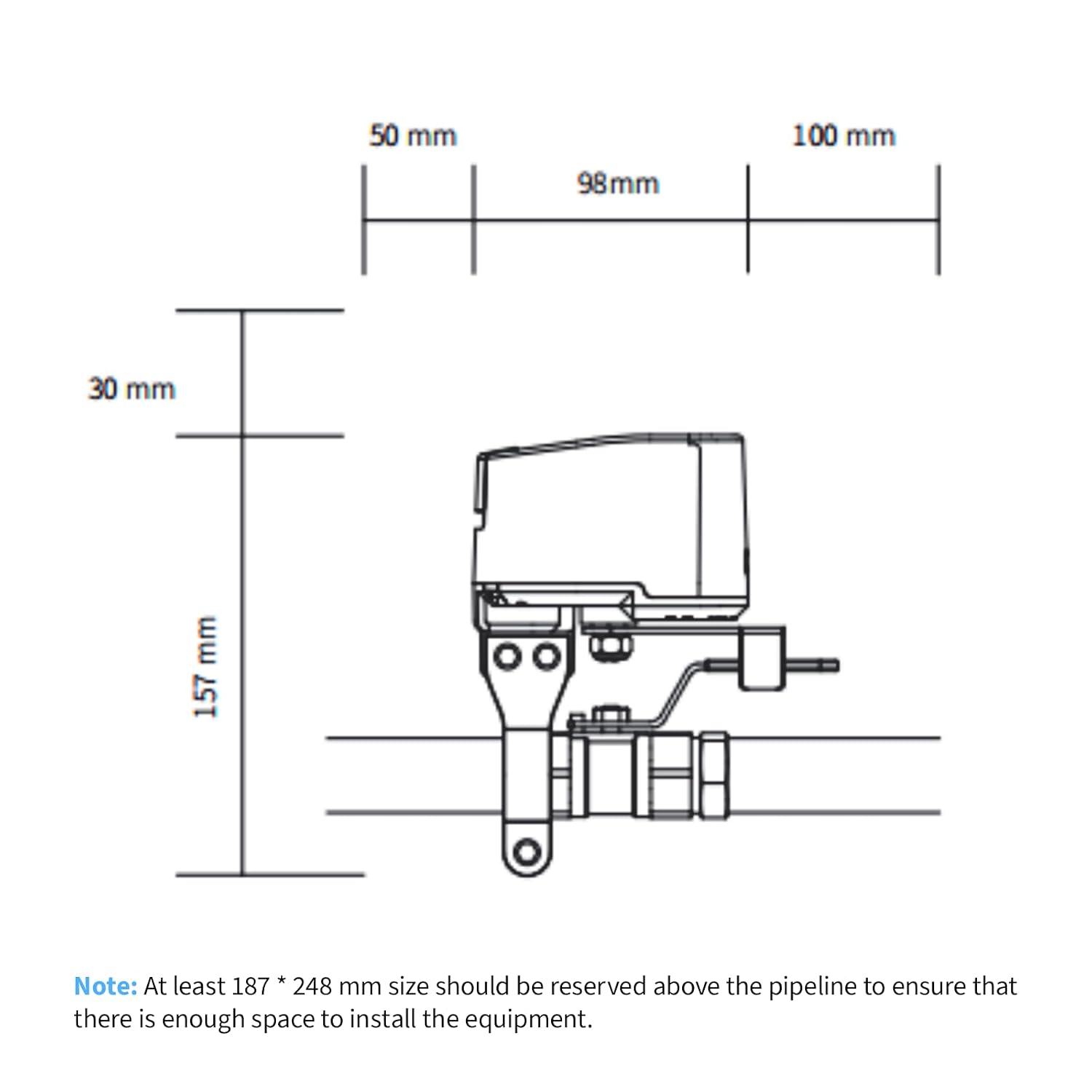Detalle de Contrôleur de Valve T1 Aqara avec hub Zigbee 3.0 et compatibilité Matter over Bridge