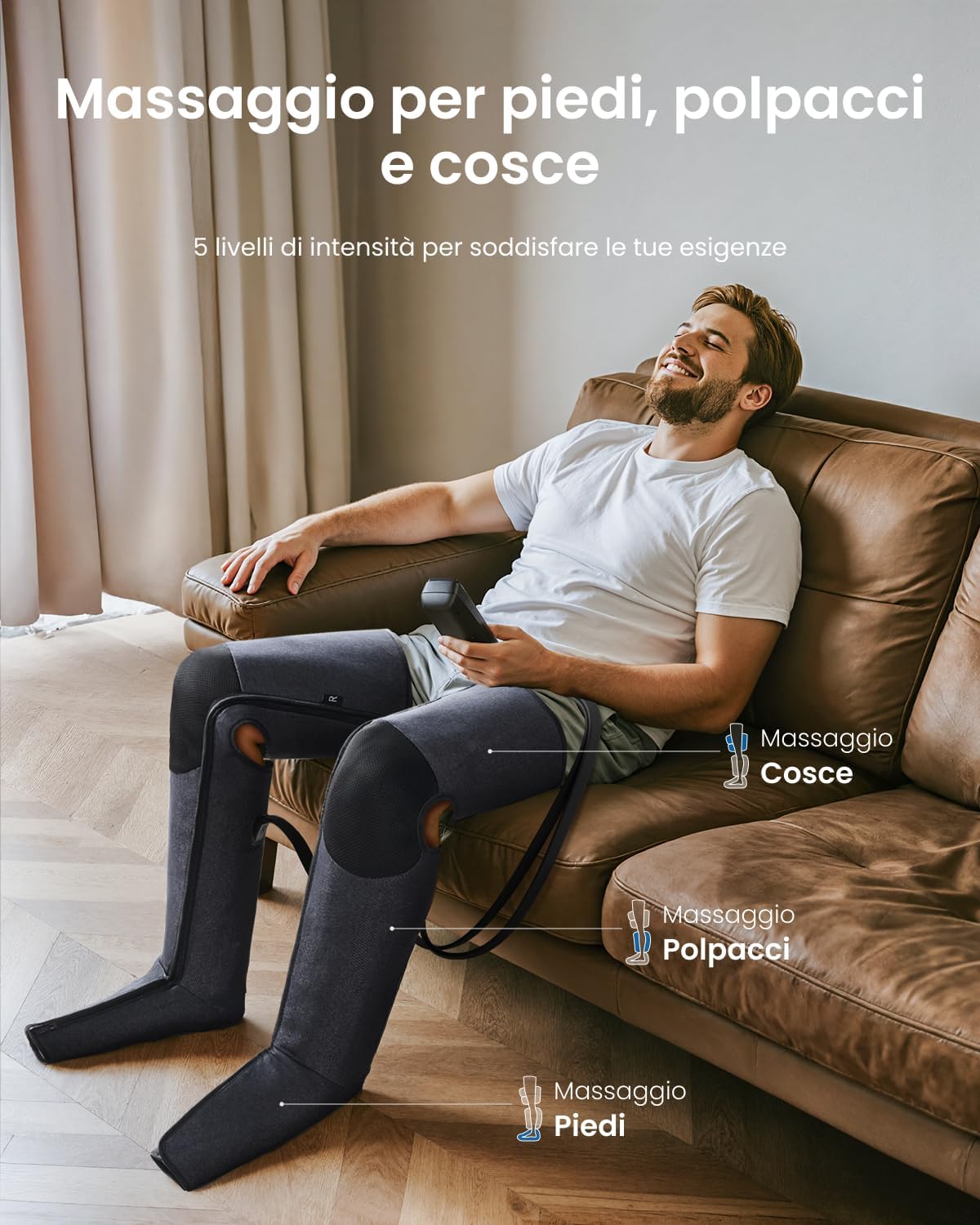 Thumbnail 1 de RENPHO Massaggiatore Gambe a Compressione 360° 6 modalità