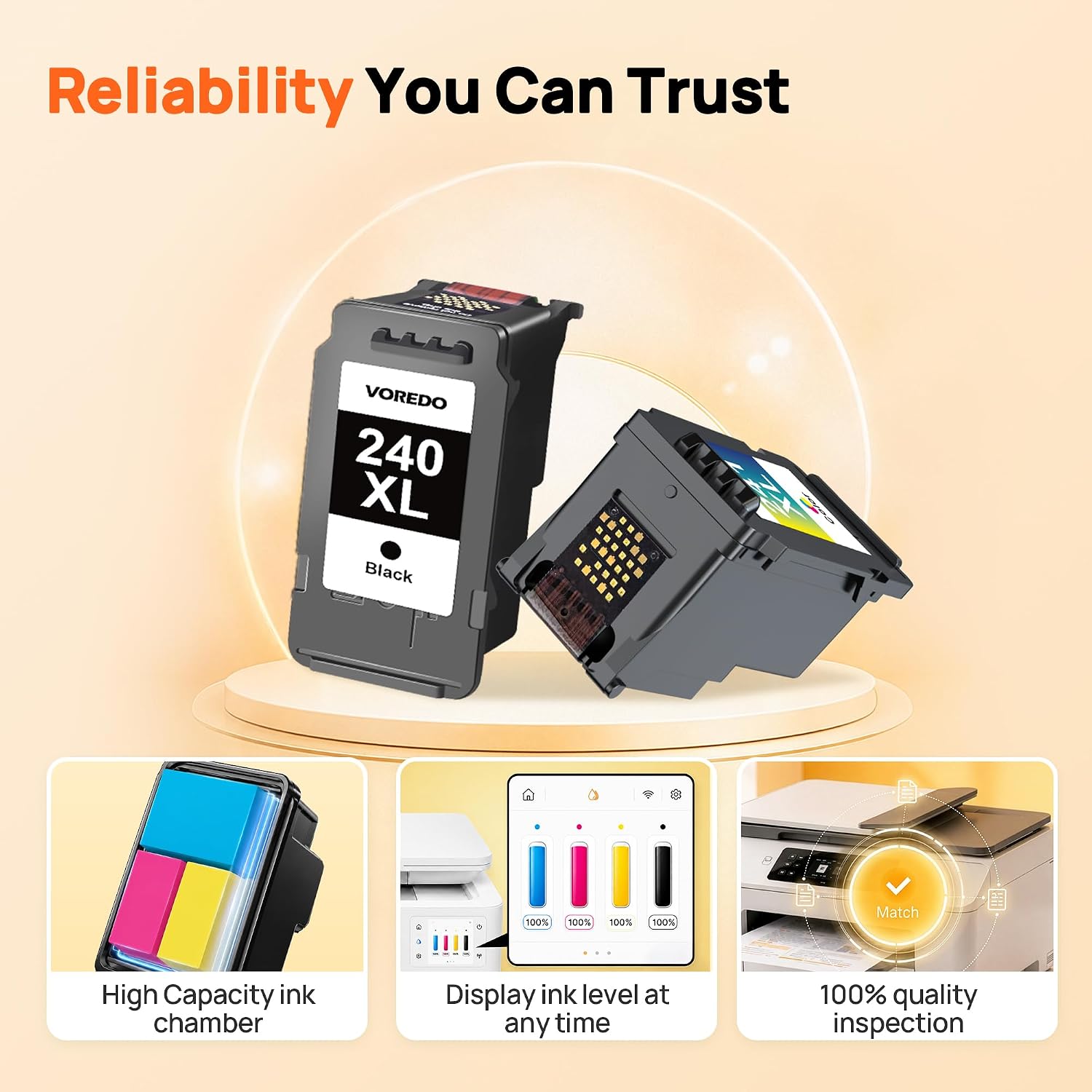 Thumbnail 5 de VOREDO PG-240XL/CL-241XL Ink Cartridges 2-Pack 🖨