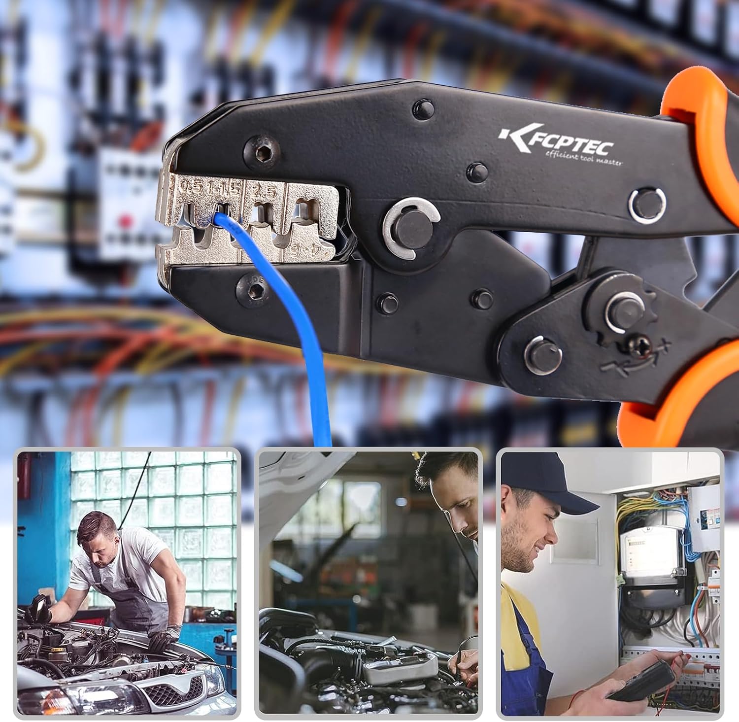 Thumbnail 6 de KF CPTEC Ratchet Crimping Tool, AWG 22-10