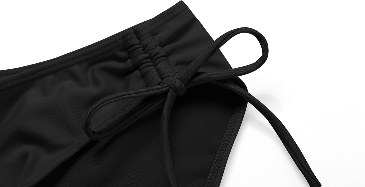 Detalle de Maillot de bain fille Arshiner 2 pièces (bustier croisé + slip) 6 à 14 ans