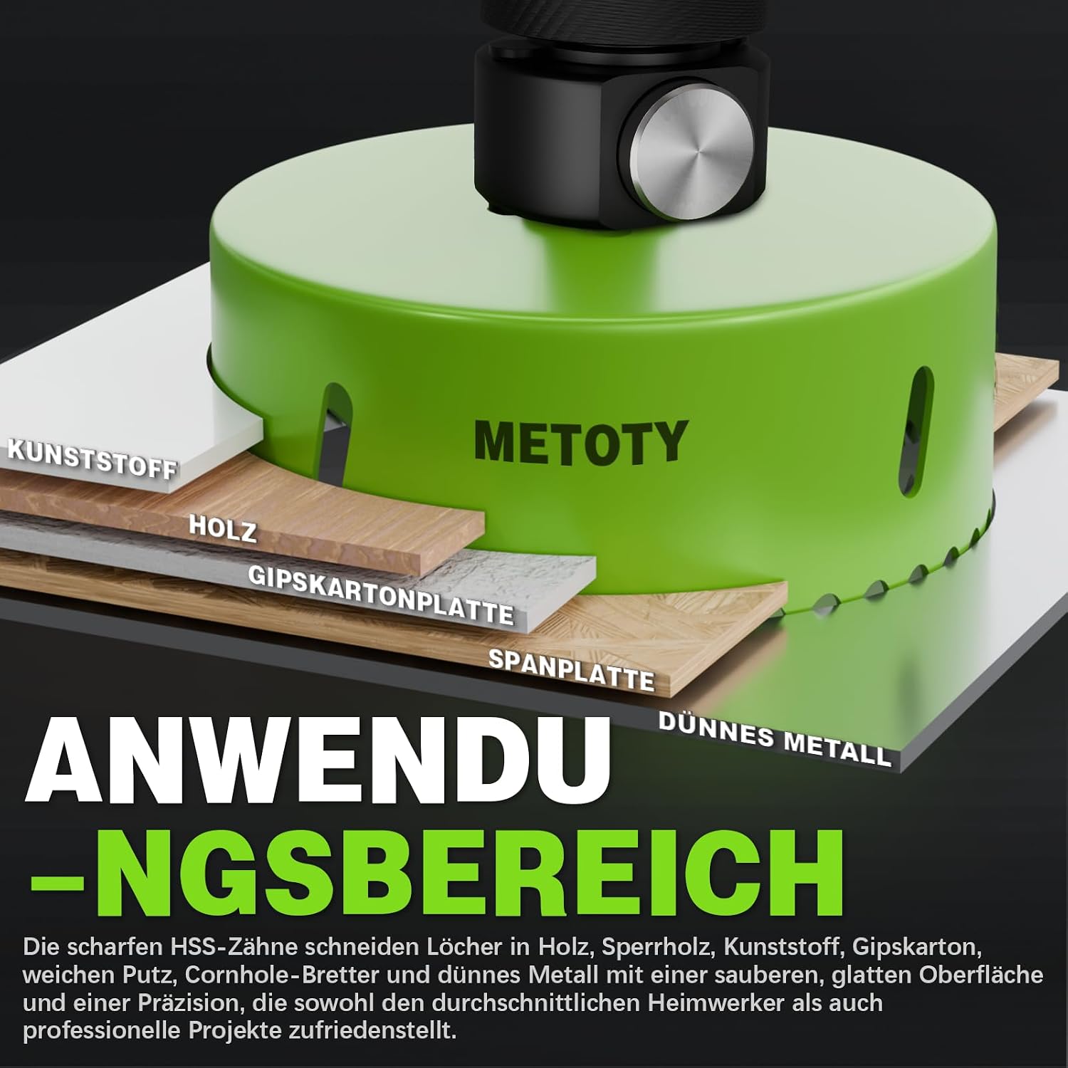 Thumbnail 4 de METOTY Bi-Metall-Lochsäge 19–68mm