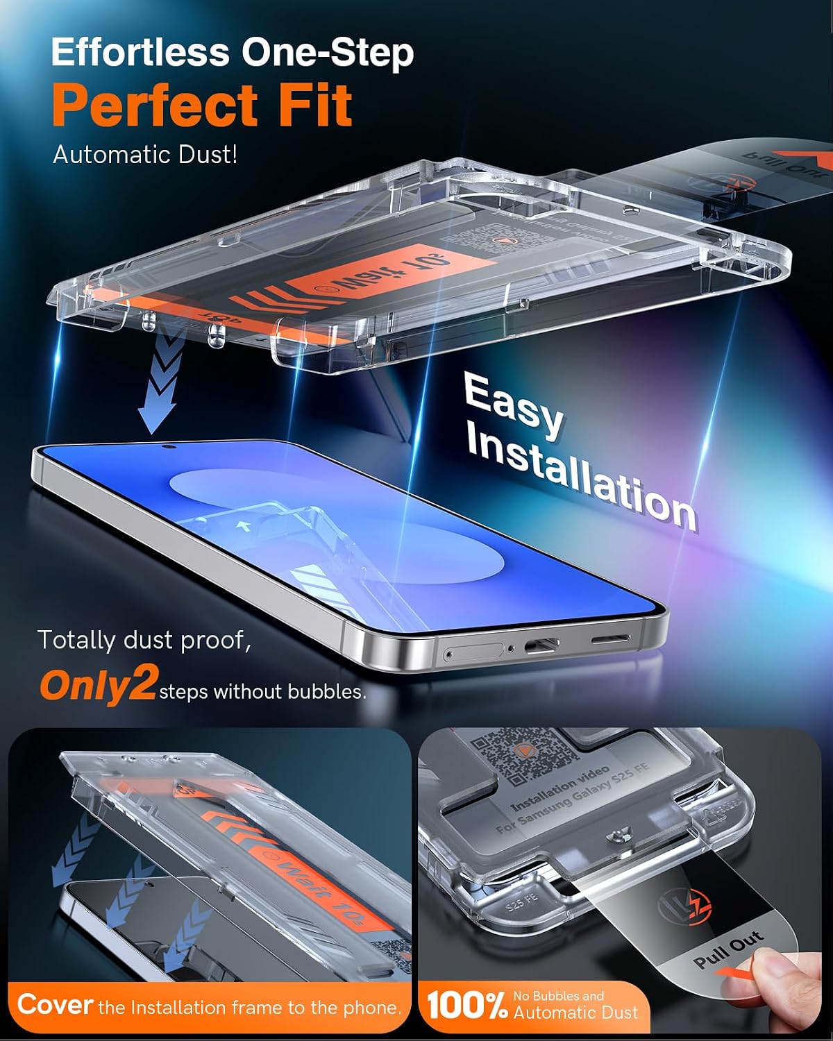 Detalle 2 de LK Panzerglas für Samsung Galaxy S25 FE 2 Stück