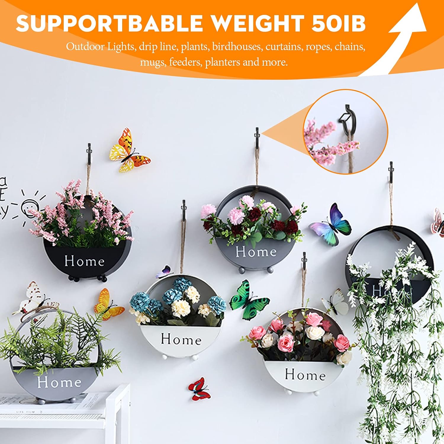 Detalle de GIPTIME string light hooks, 32-piece set