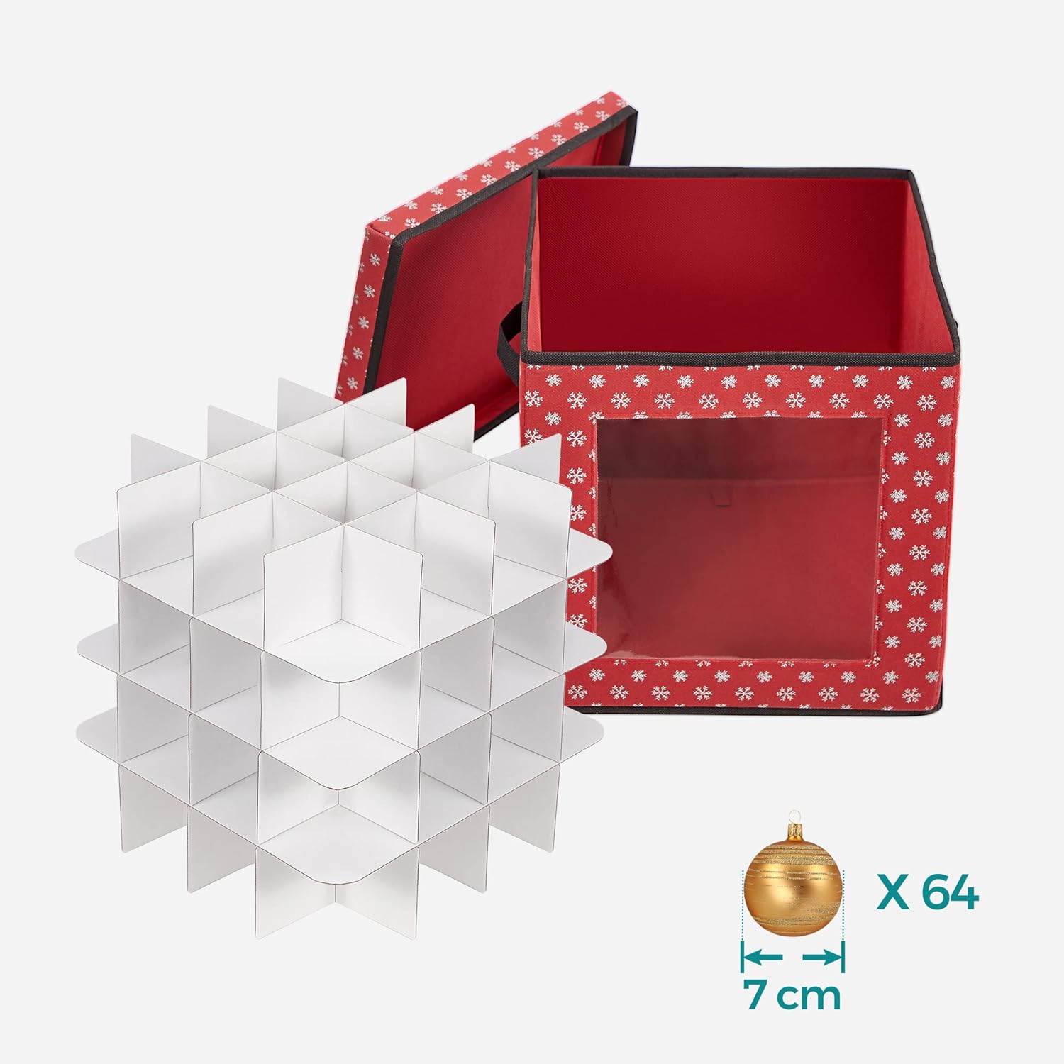 Thumbnail 5 de SONGMICS Set 3 contenitori per palline 64 posti, 30,5 cm