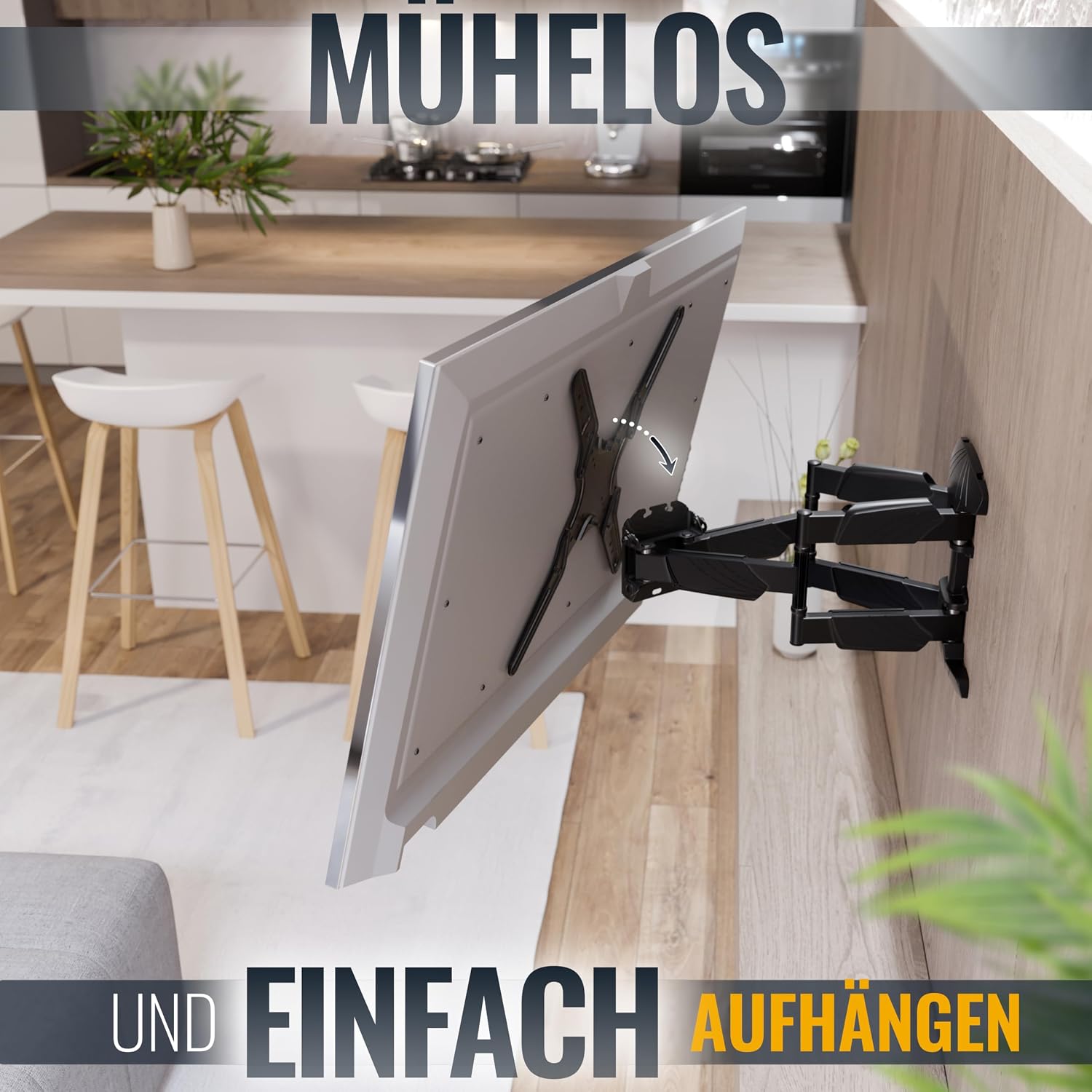 Thumbnail 1 de RICOO S5044 TV Wandhalterung 32–55 Zoll