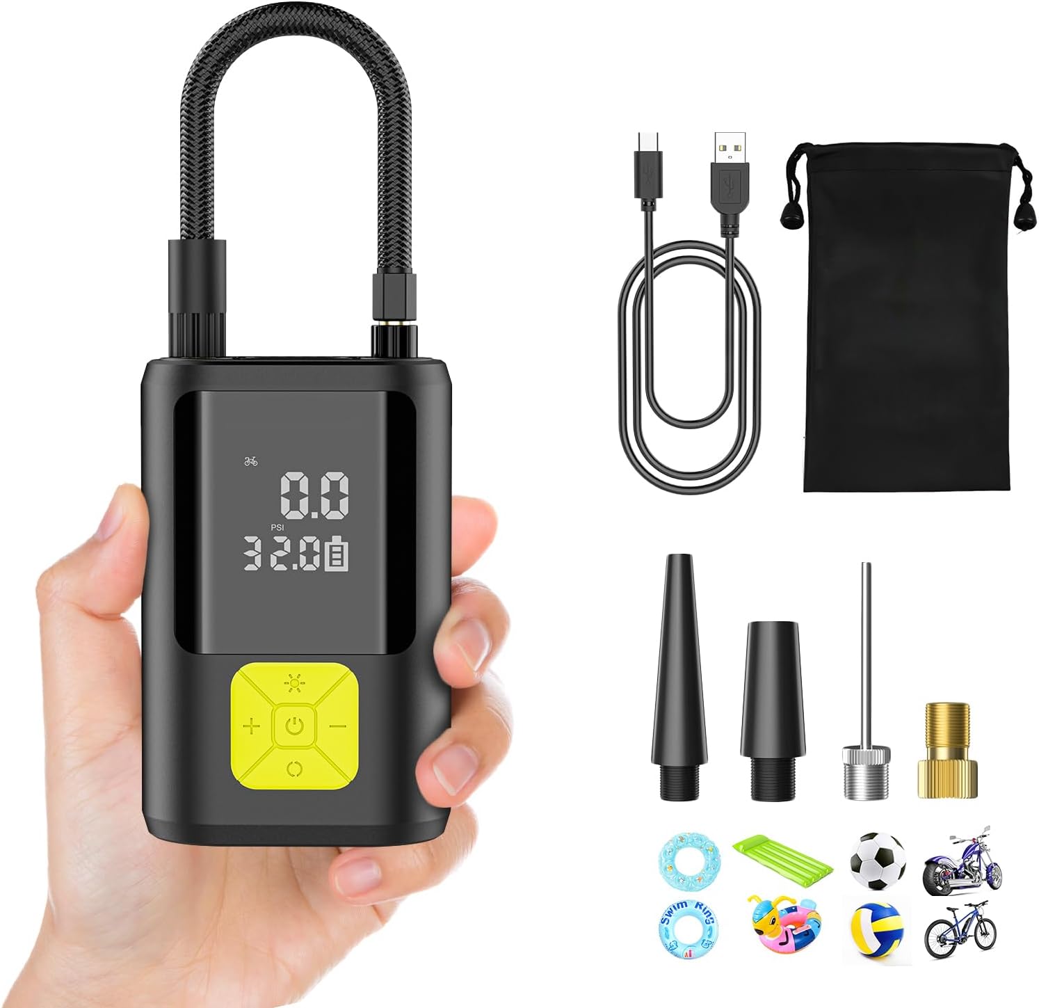 Detalle de Ockwred Compresor Aire Portátil 6000mAh 150 PSI