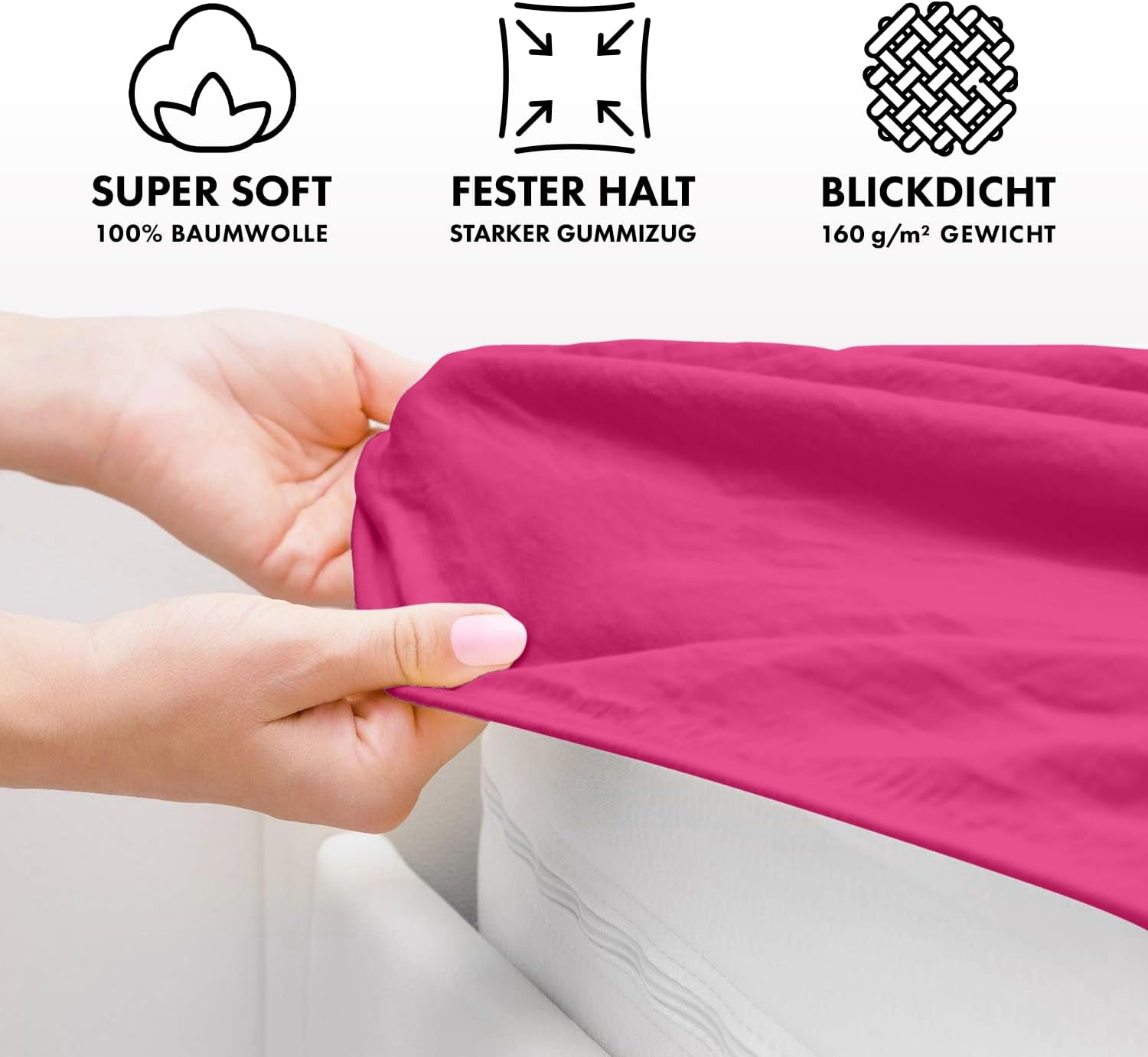 Thumbnail 2 de Jacobson Jersey Spannbettlaken 160 g/m²