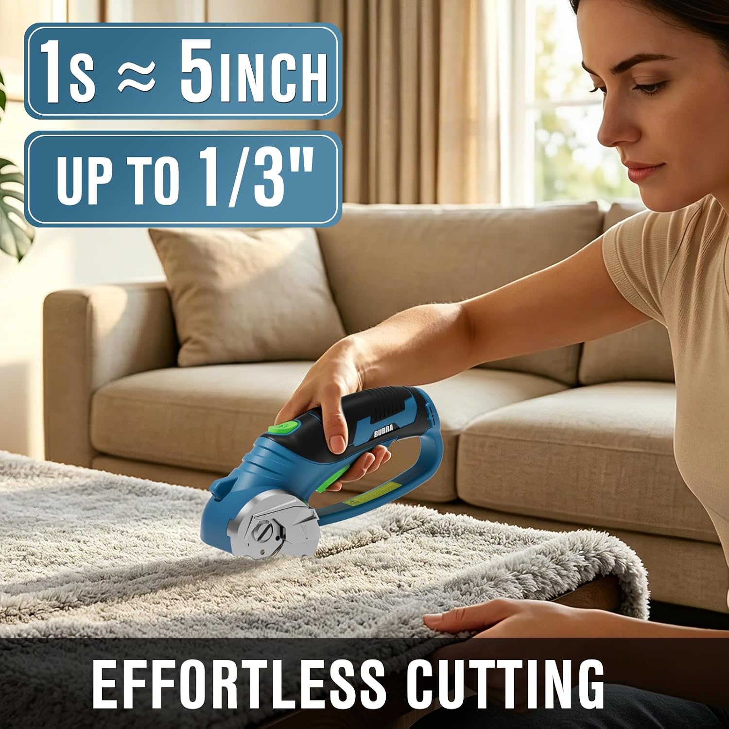 Detalle de Cordless Electric Scissors with 4 SK5 Blades
