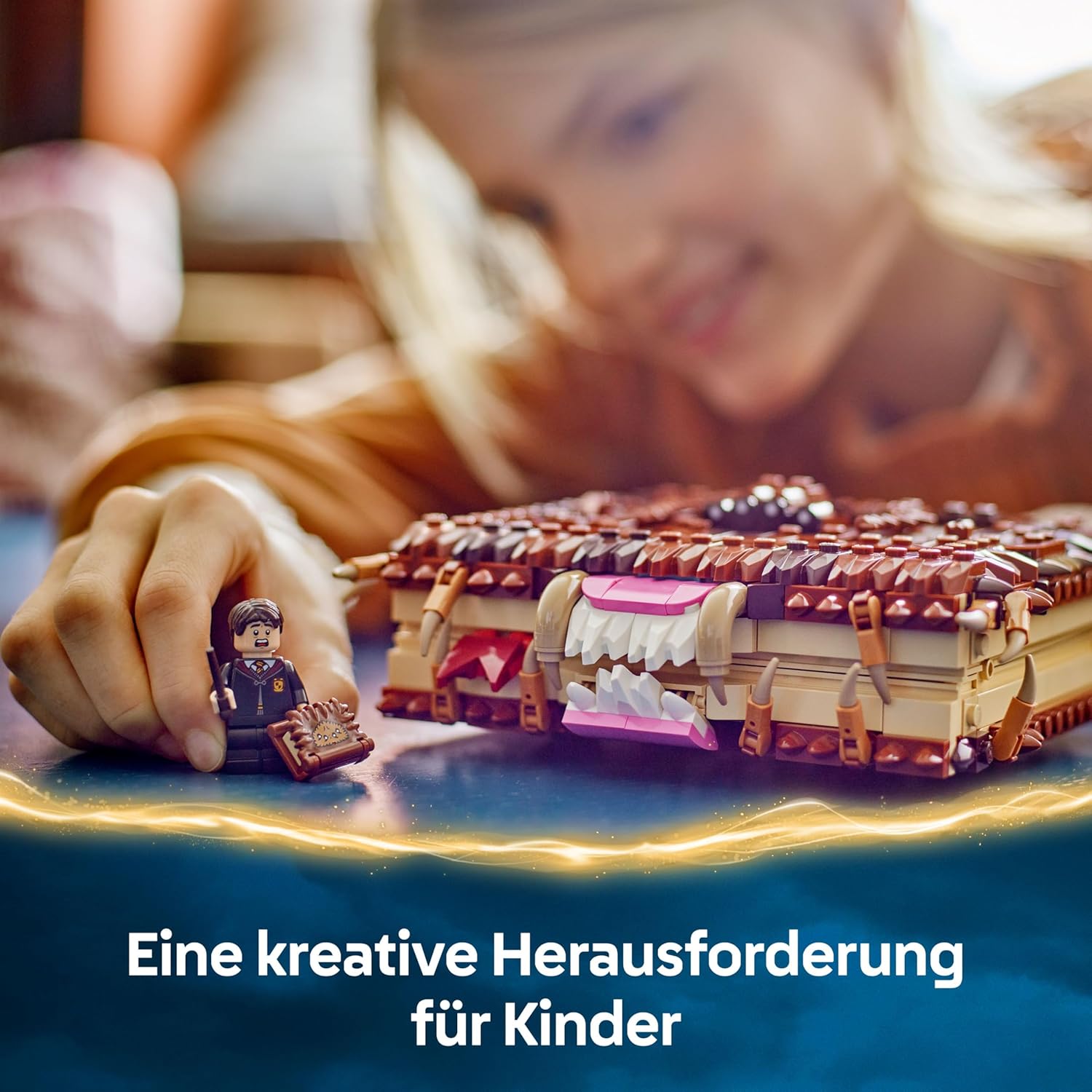 Thumbnail 4 de LEGO Harry Potter 76449 Beißendes Monsterbuch der Monster – interaktives Spielzeug mit Rückziehmotor und Neville-Longbottom-Minifigur