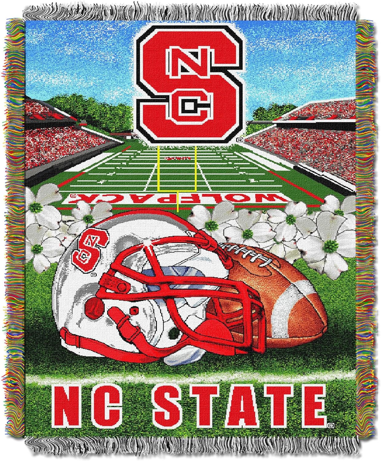 Thumbnail 4 de Officially Licensed NCAA “Home Field Advantage” Woven Tapestry Throw Blanket (48” x 60”)