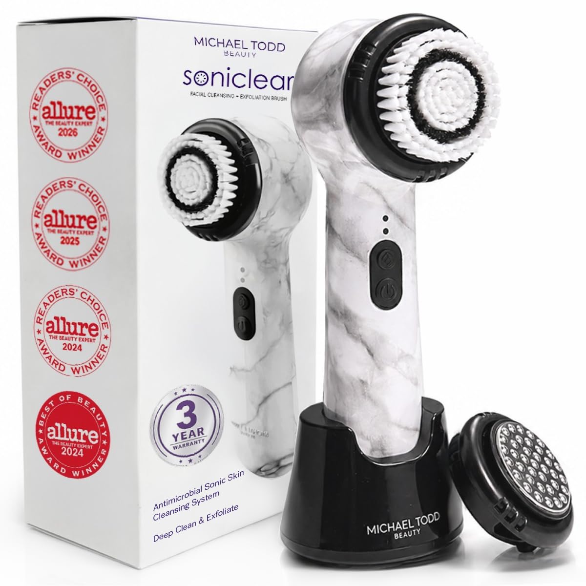 Detalle de Michael Todd Beauty Soniclear Allure 2024 Facial Cleansing + Exfoliation Brush System