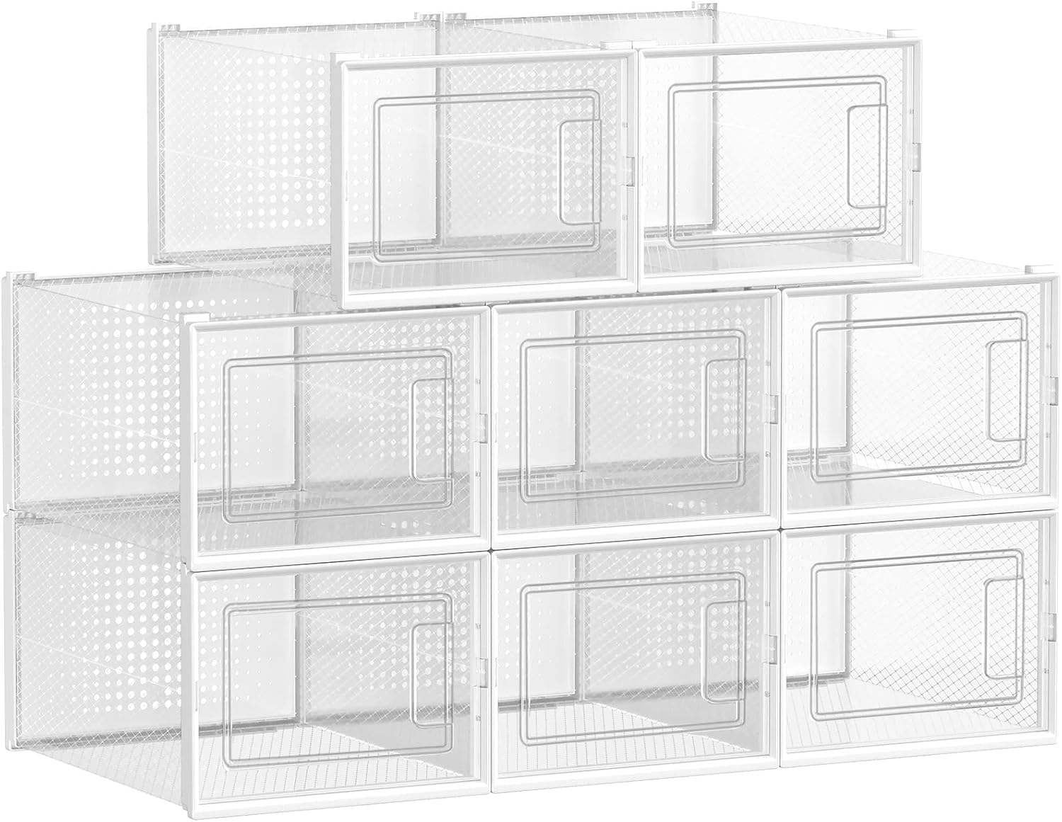 Detalle de SONGMICS LSP08MWT Scatole per Scarpe 31x24,5x17,5 cm