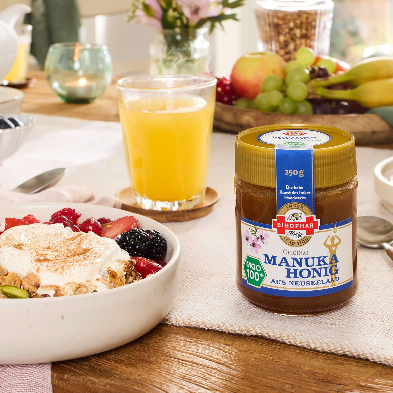 Detalle de Manuka-Honig MGO 100+ 250 g von BIHOPHAR