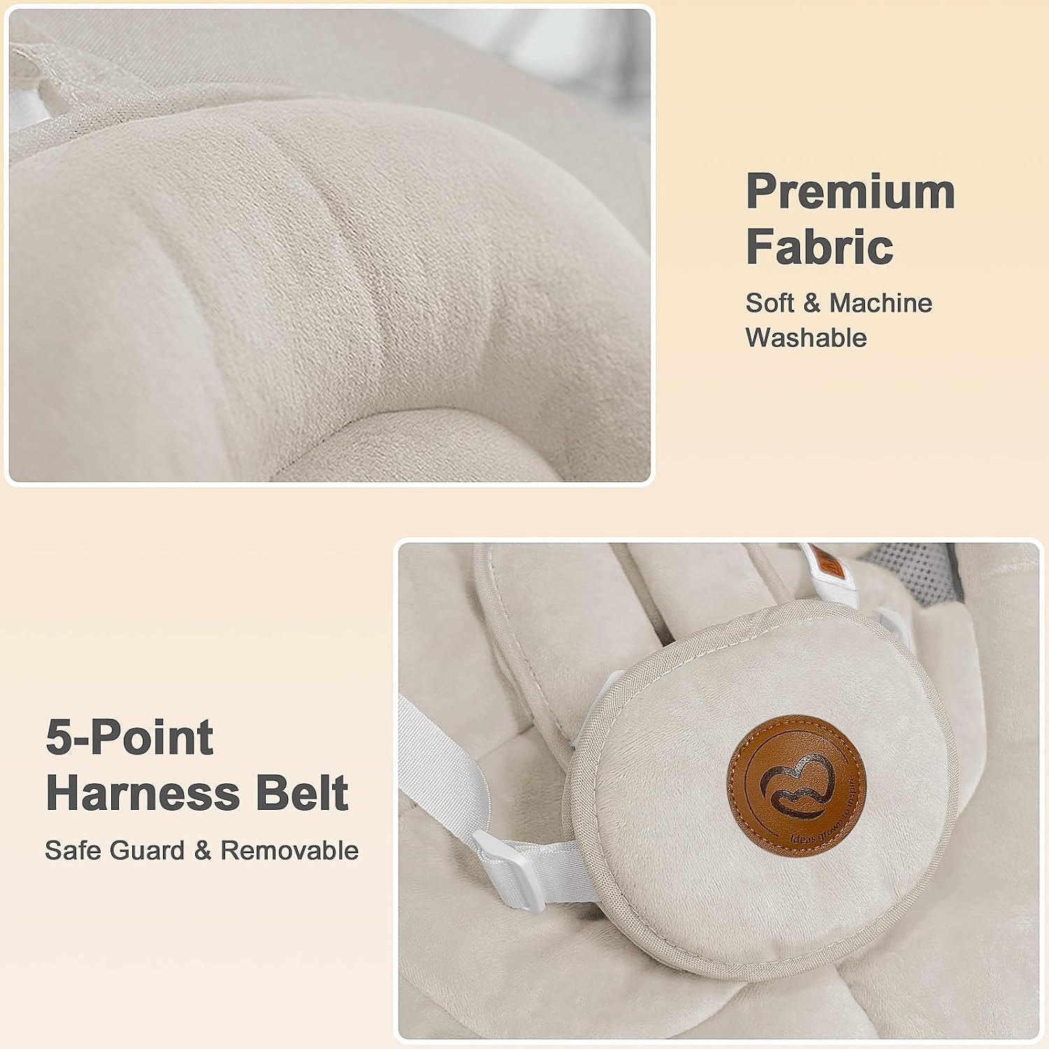 Thumbnail 6 de FasonBaby Electric Baby Swing, 5 Speeds
