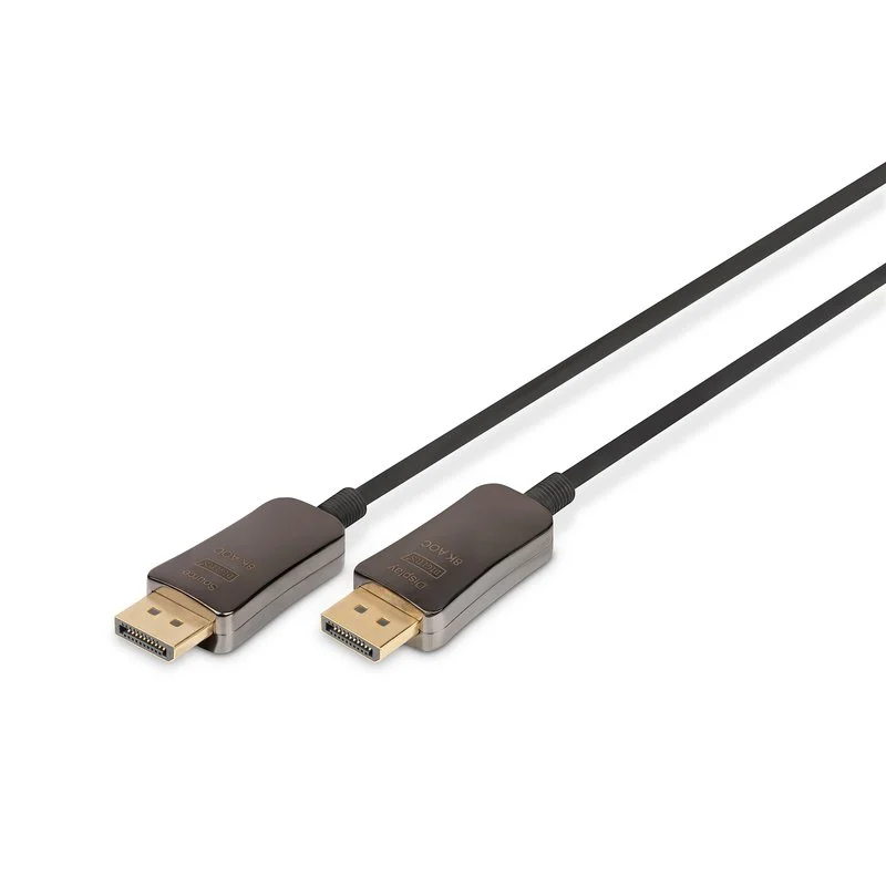 Digitus DisplayPort UHD 8K 10 m Macho/Macho (AOC híbrido) - fibra óptica y cobre